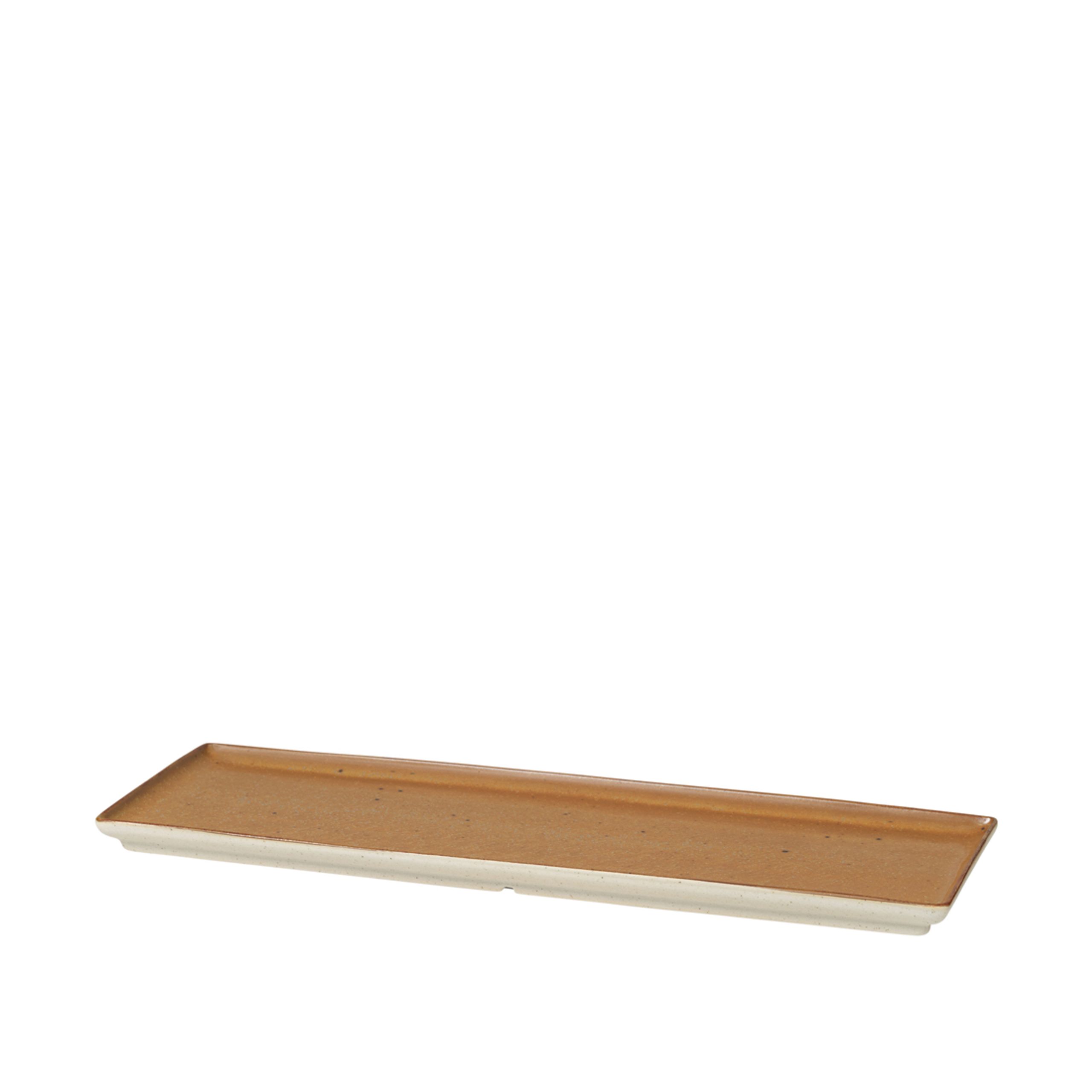 Broste CPH - Plate - Eli Square Plate - Caramel Brown