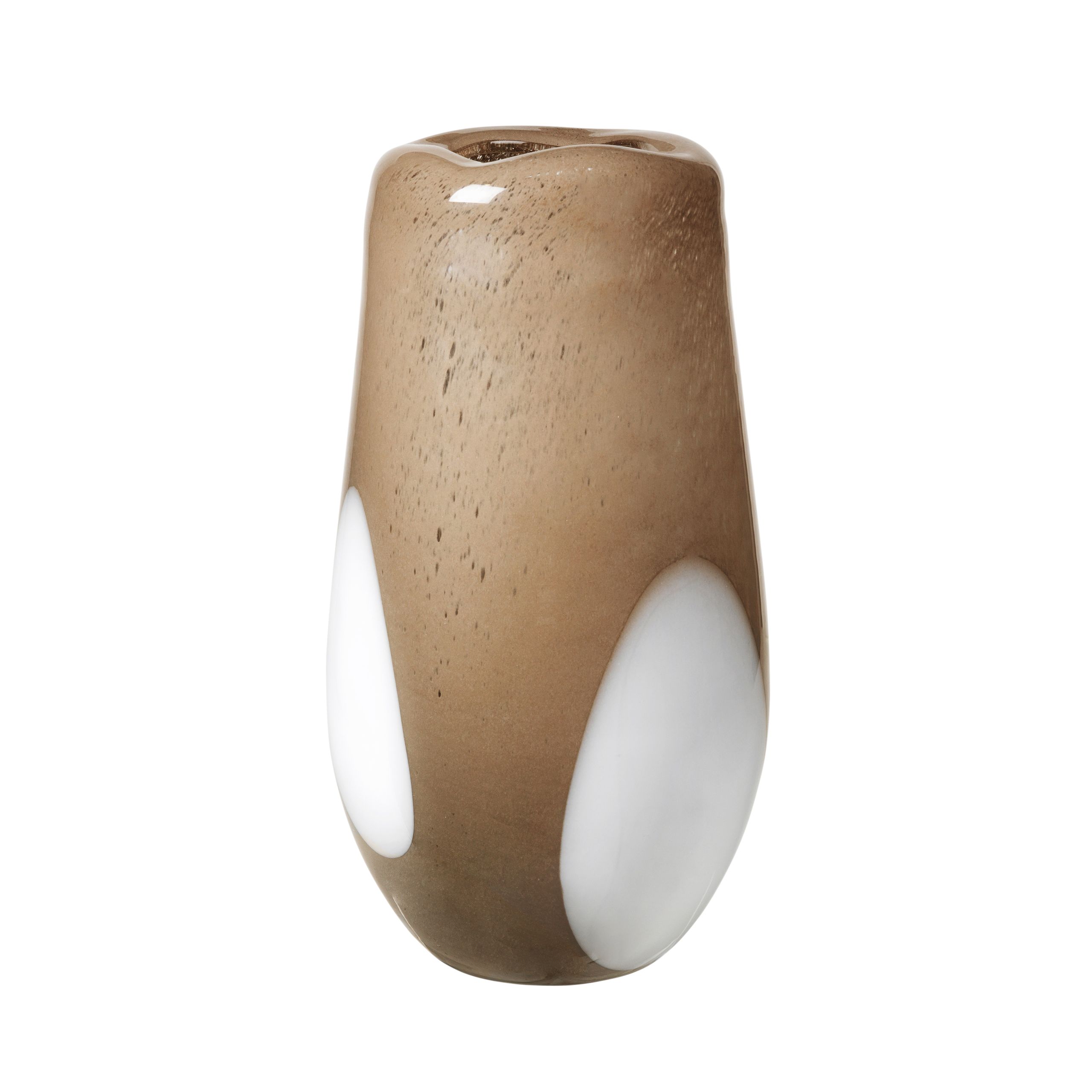 Broste CPH - Vase - Ada dot - Glas simply taupe warm grey large
