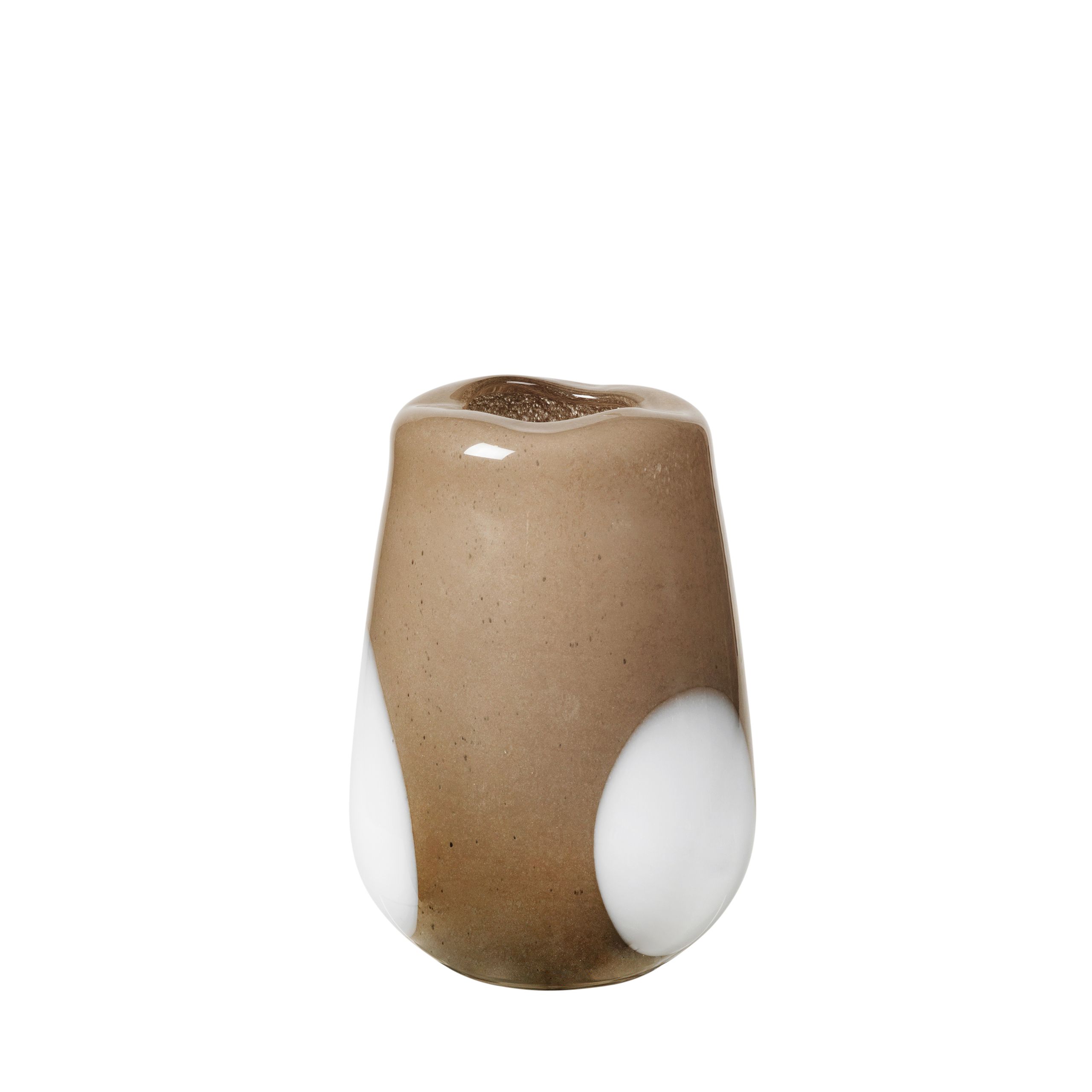 Broste CPH - Vase - Ada dot - Glas simply taupe warm grey small