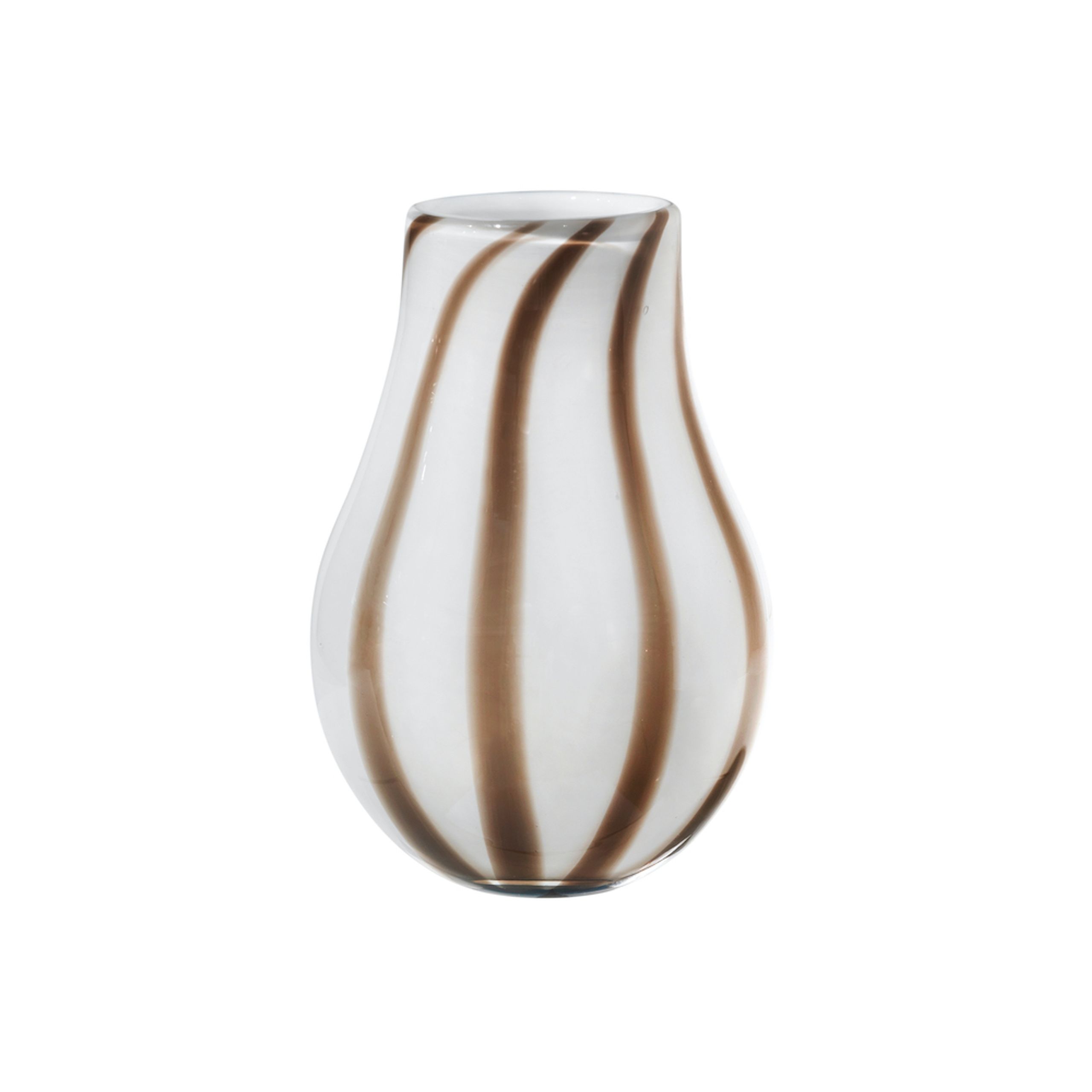 Broste CPH - Wazon - Ada vase - Glas simply taupe warm grey