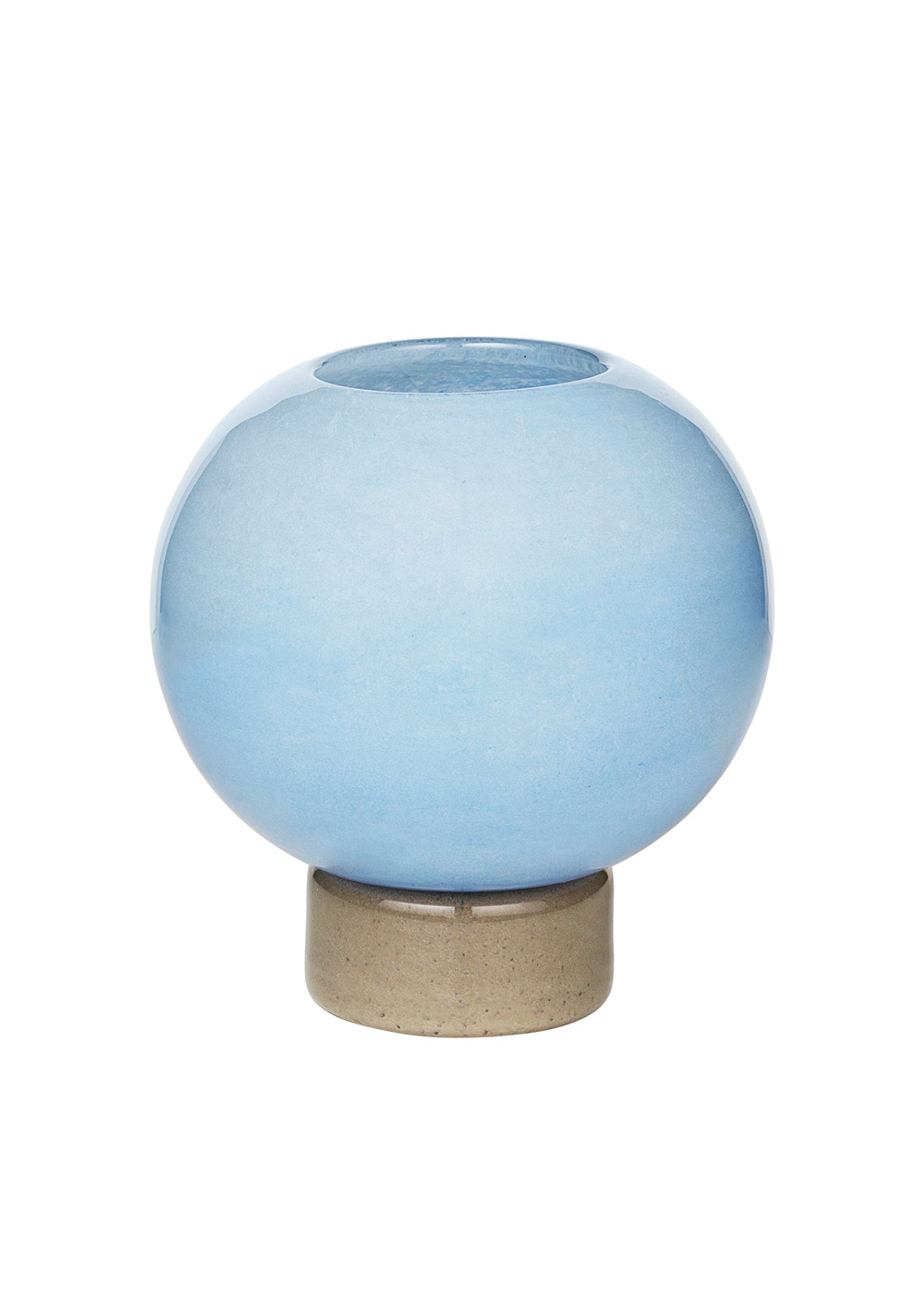 Broste CPH - Vase - Mari vase - Serenity light blue/Taupe