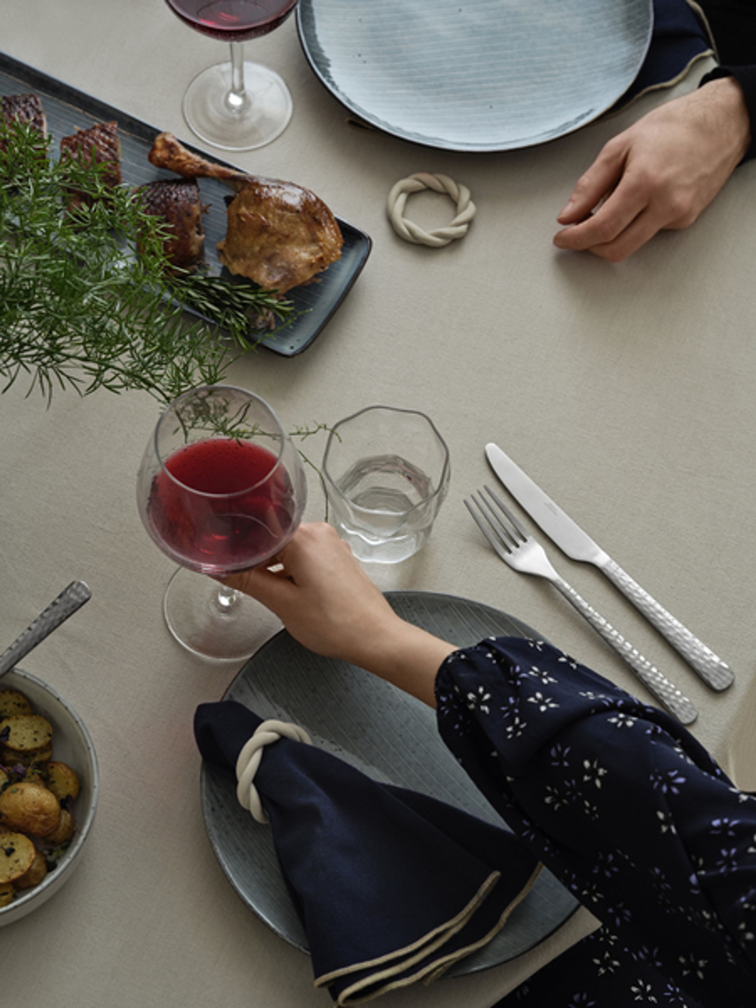 Broste CPH - Kieliszek do wina - Bubble Red Wine Glass - Clear