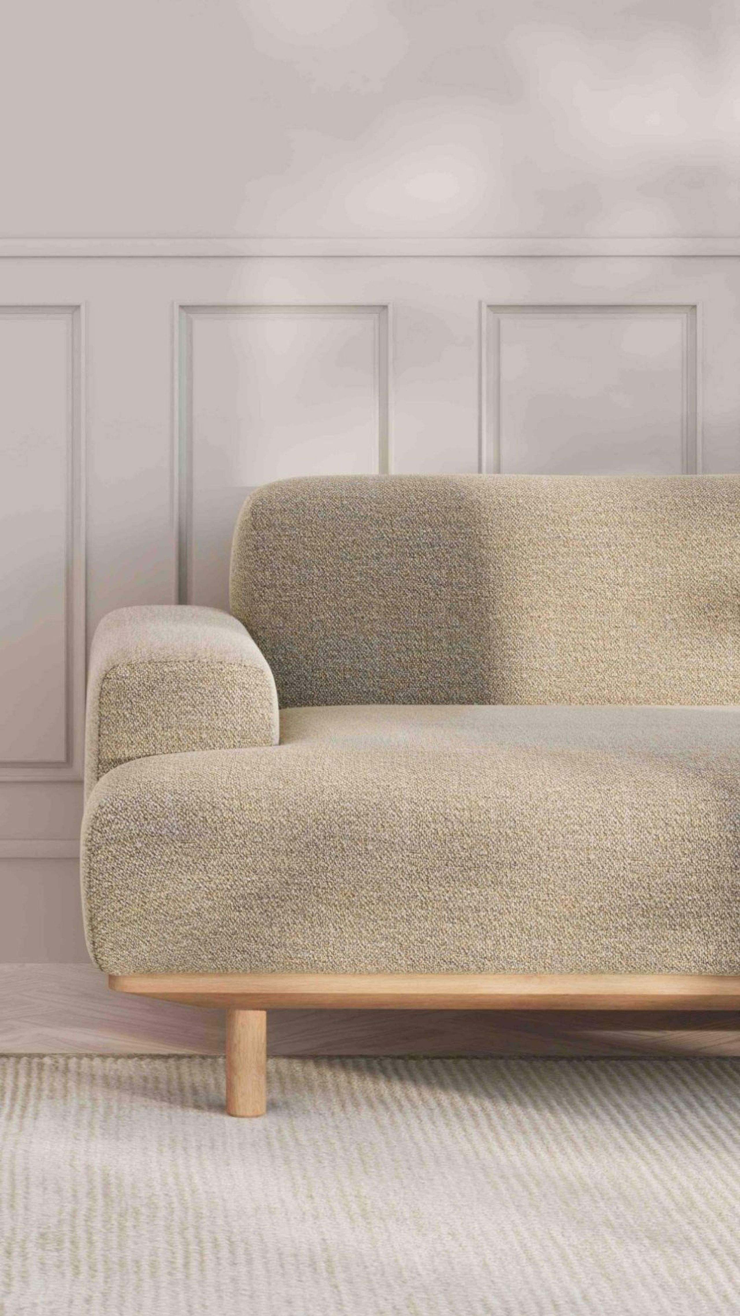 Bruunmunch - 2 Person Sofa - Reason Sofa 2,5-seater - Crush 50 - Oiled oak frame