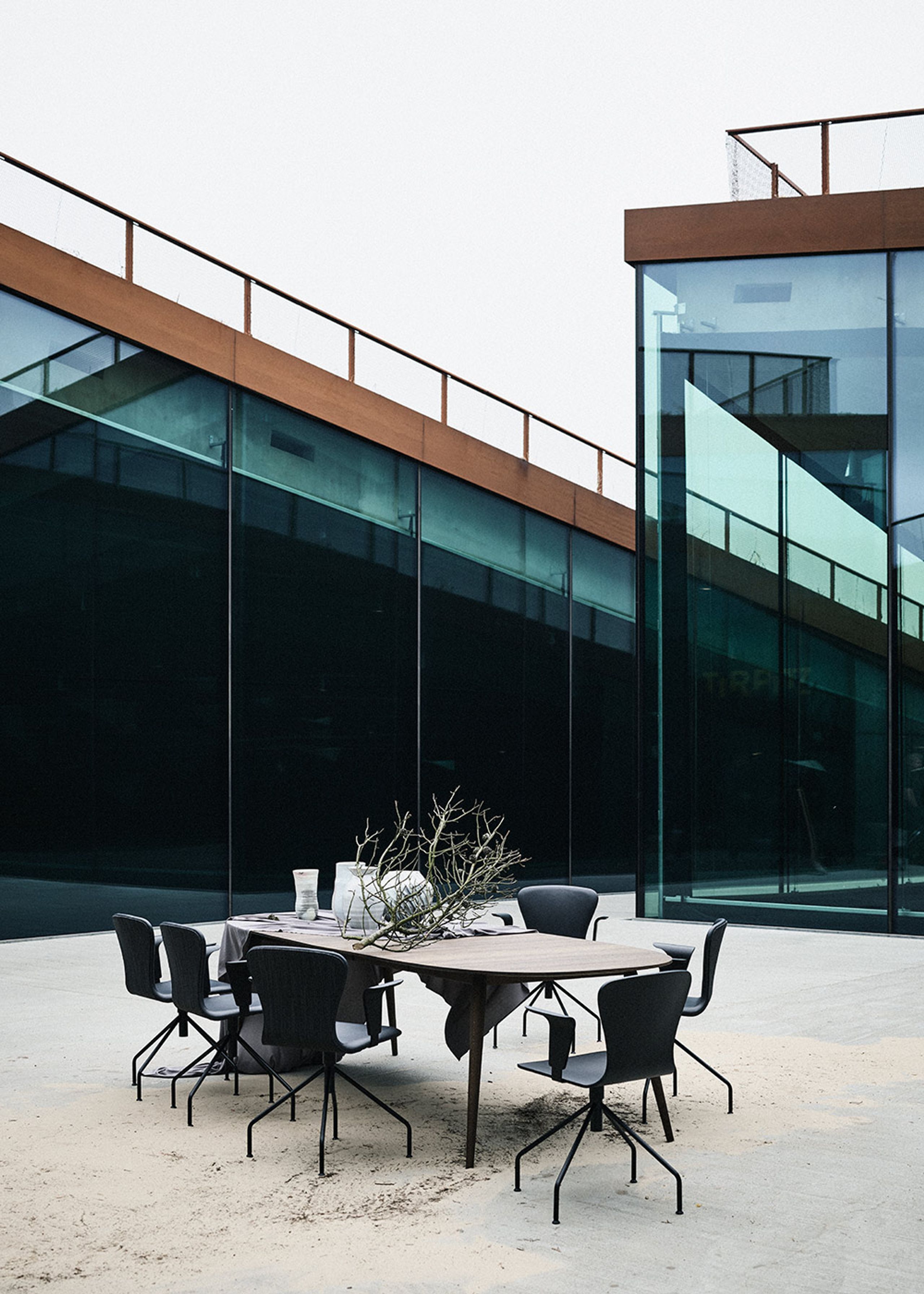 Bruunmunch - Table - PLAYdinner Lamé - Oak, soaped - Without extension