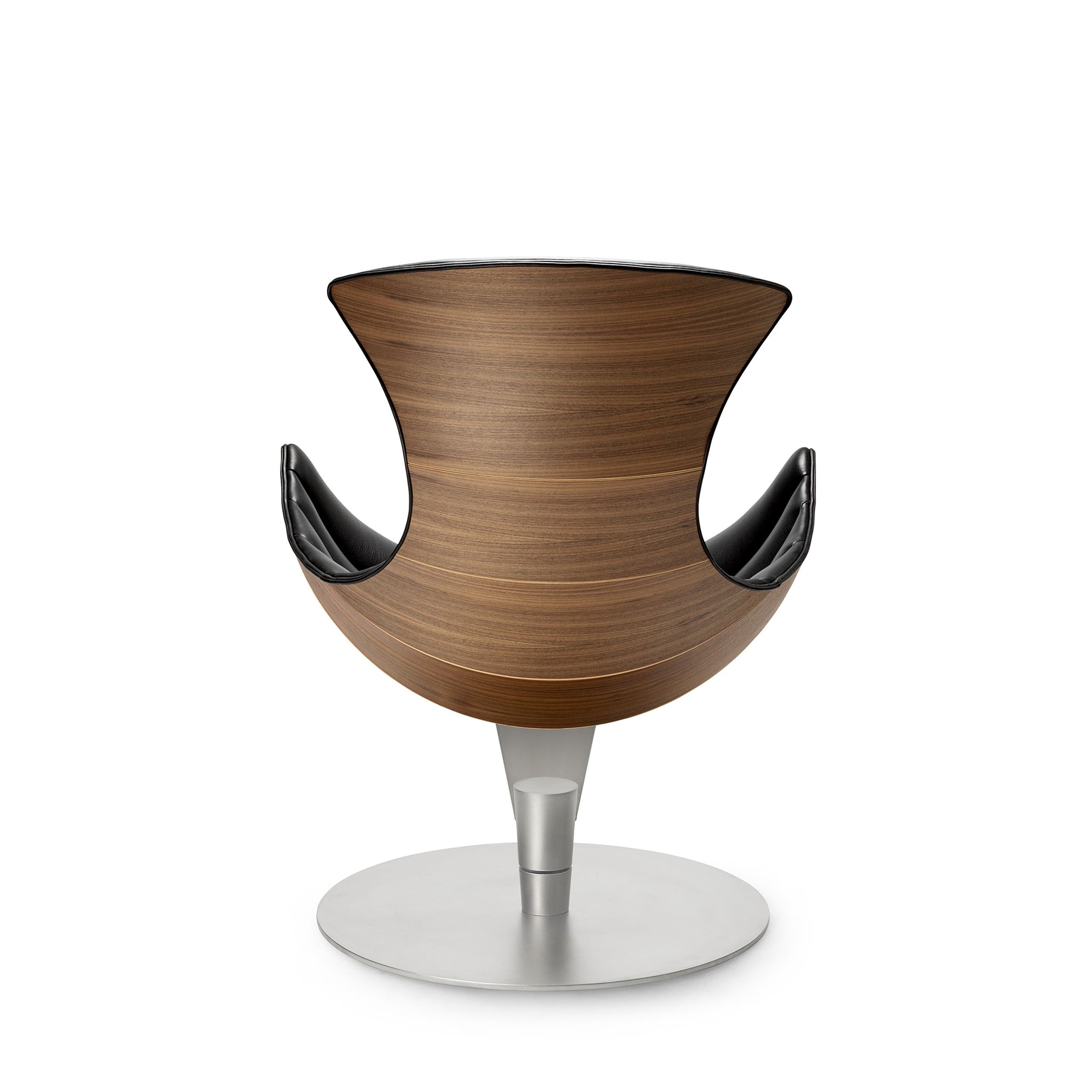 Bruunmunch - Poltrona - LOBSTER chair - Walnut, mat lacquered/Passion Leather