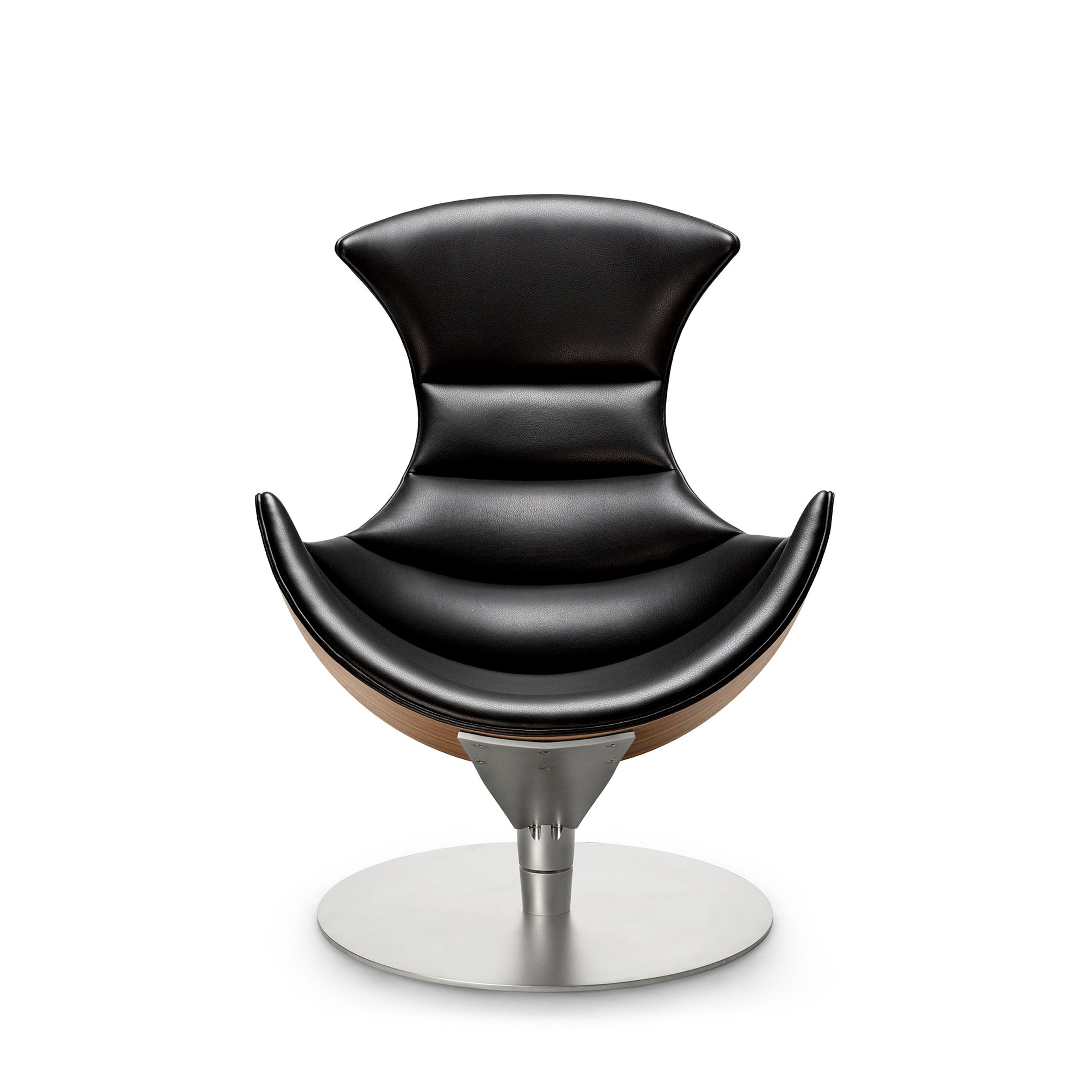 Bruunmunch - Poltrona - LOBSTER chair - Walnut, mat lacquered/Passion Leather