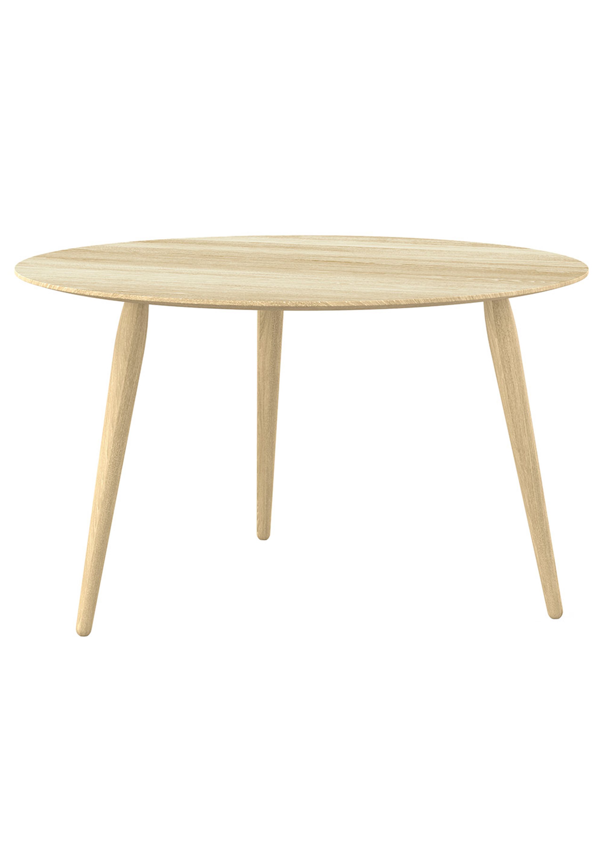 Bruunmunch - Konferenční stolek - PLAYround H44 - Oak, soaped Ø75