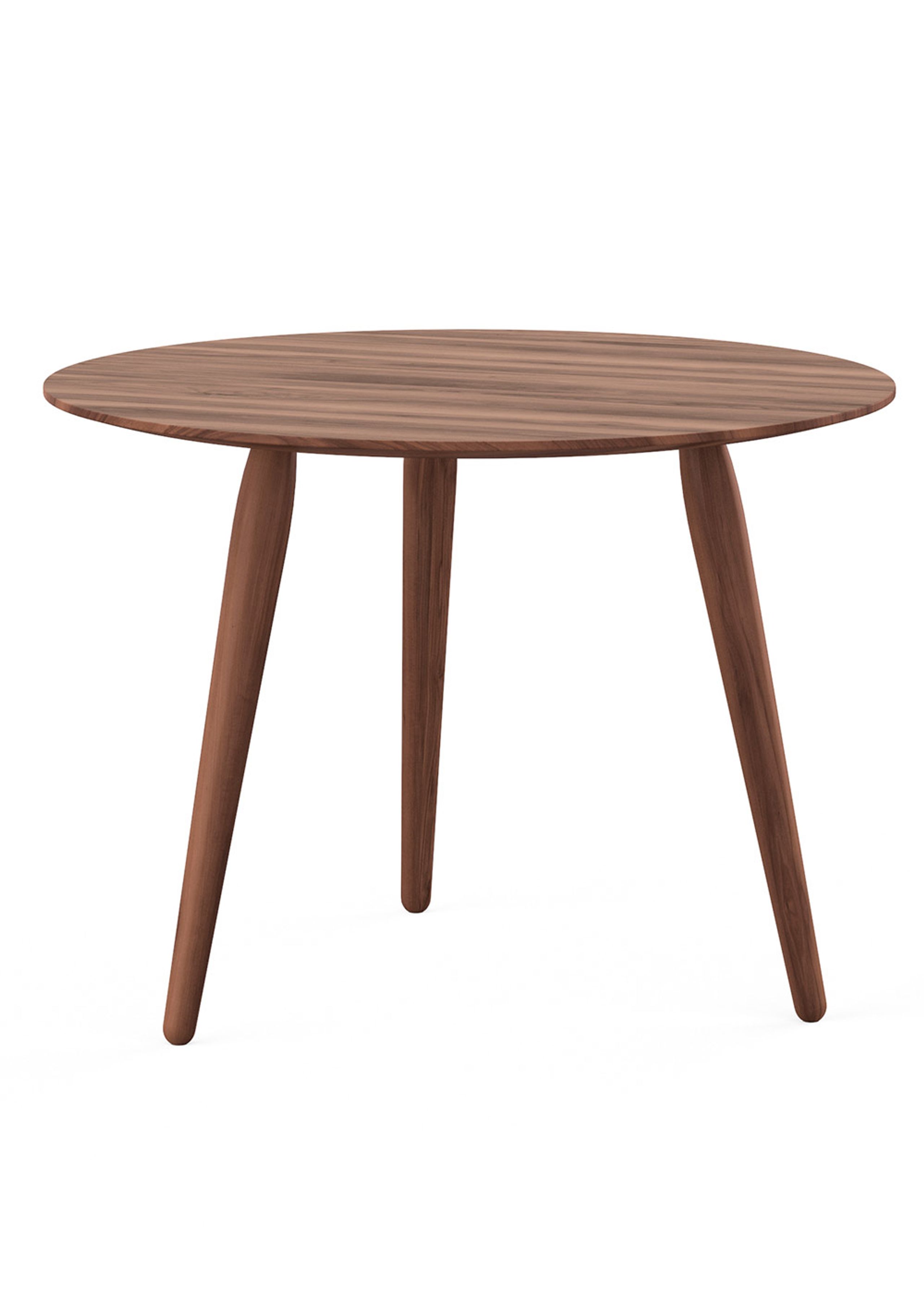 Bruunmunch - Tavolino da caffè - PLAYround H38 - Walnut, natural oil Ø52