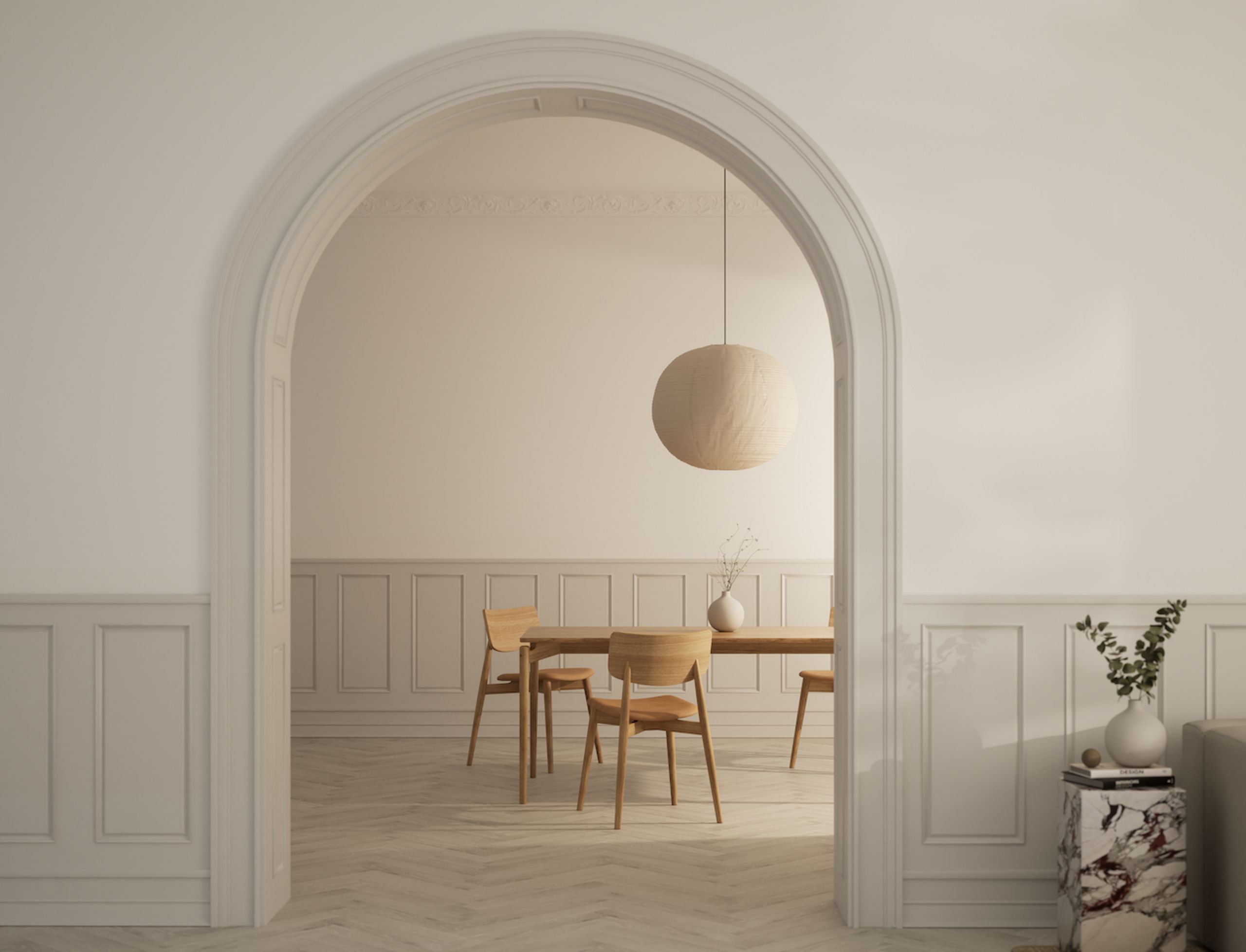 Bruunmunch - Dining Table - PURE Dining Table - Oak, White oil L140