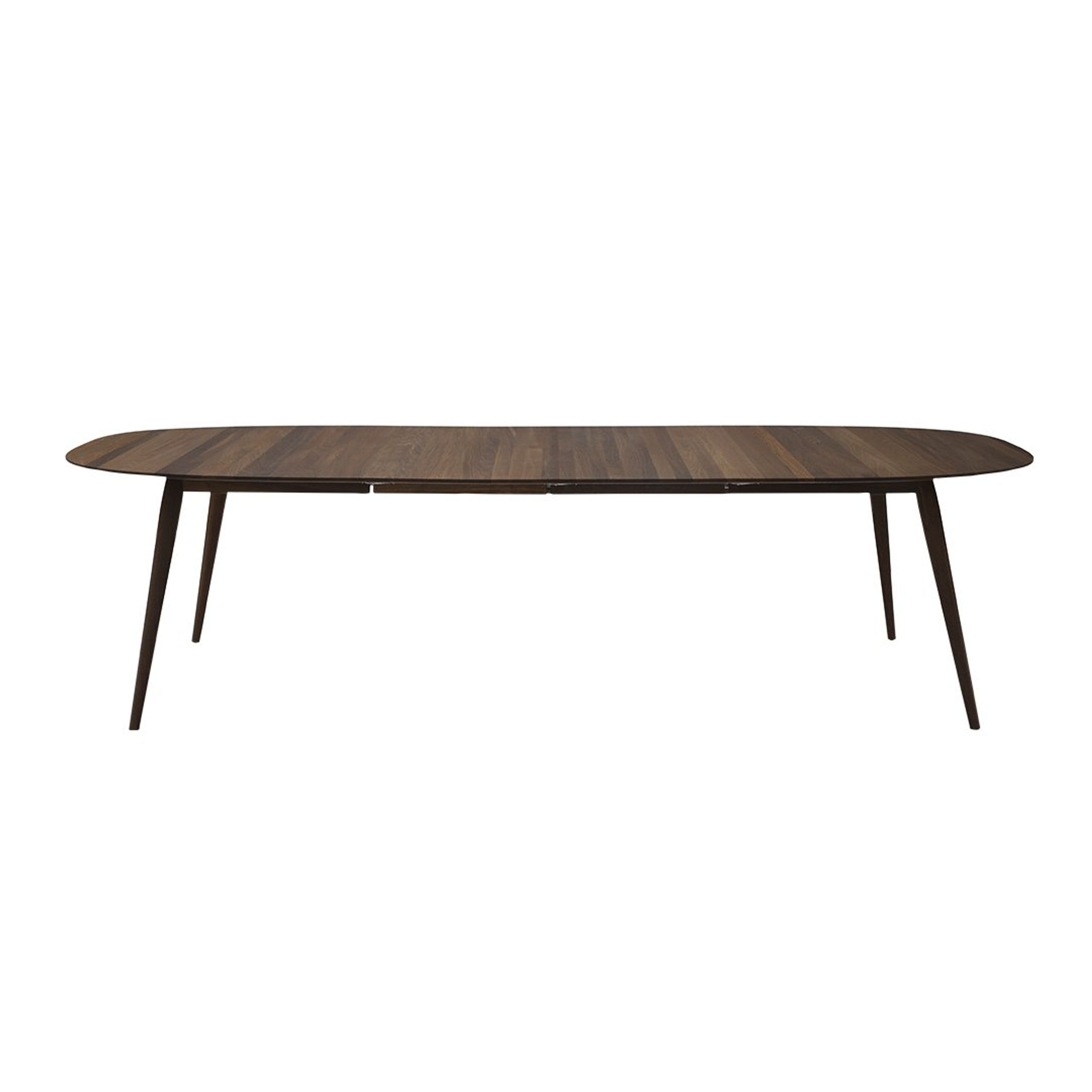 Bruunmunch - Dining Table - PLAYdinner Lamé Incl. 2 additional plates - Smoked oak / Extension leaves in smoked oak