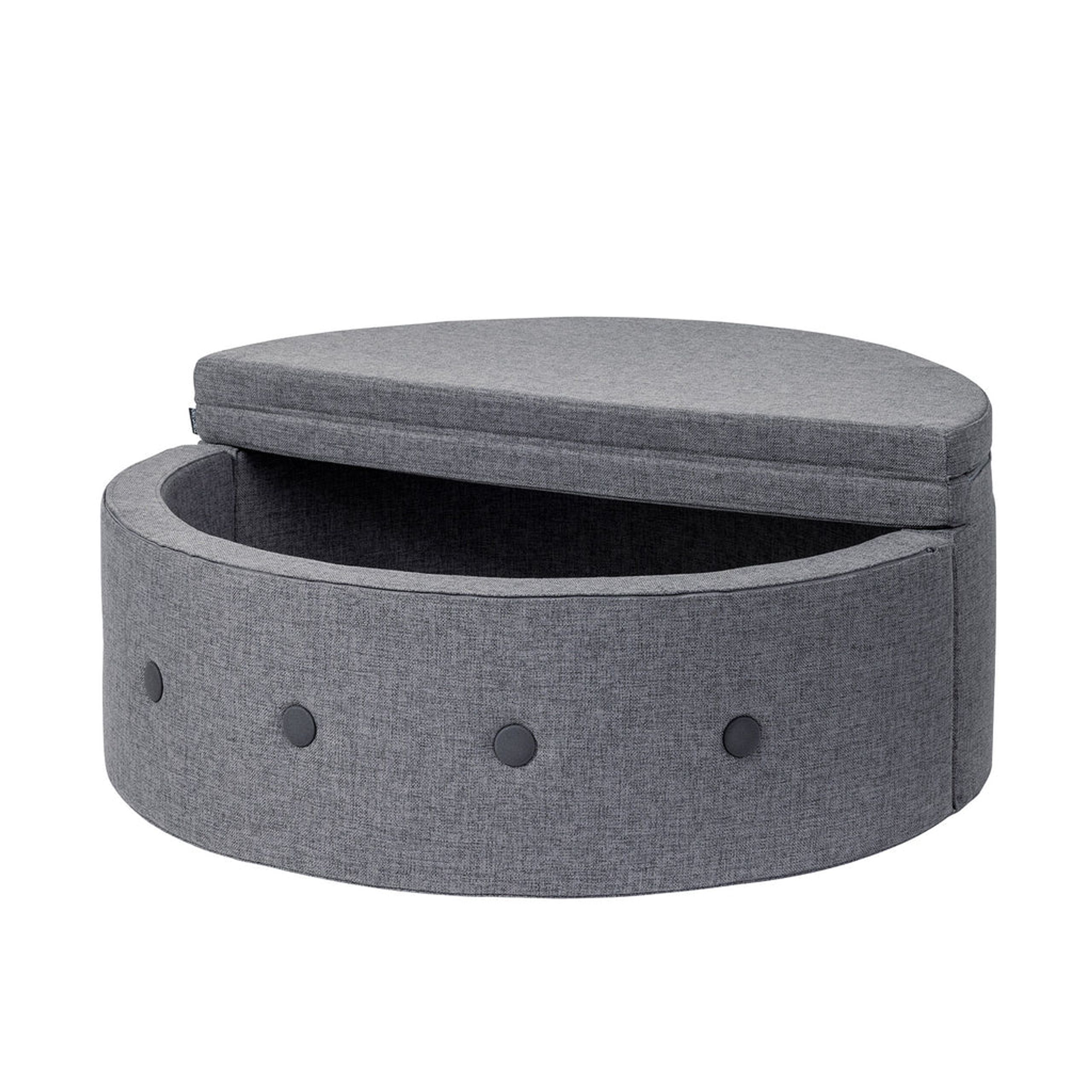 By KlipKlap - Divano per bambini - KK Play Fold – Circle - BLUE GREY W. GREY