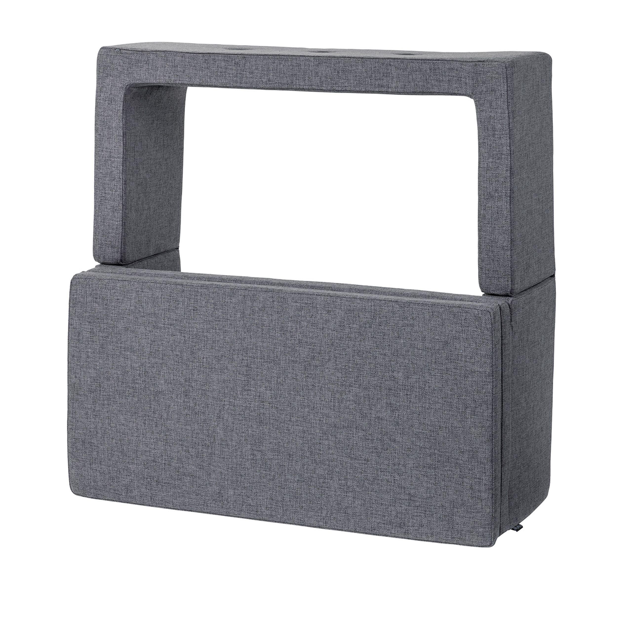 By KlipKlap - Kindersofa - KK Play Fold - Square - BLUE GREY W. GREY