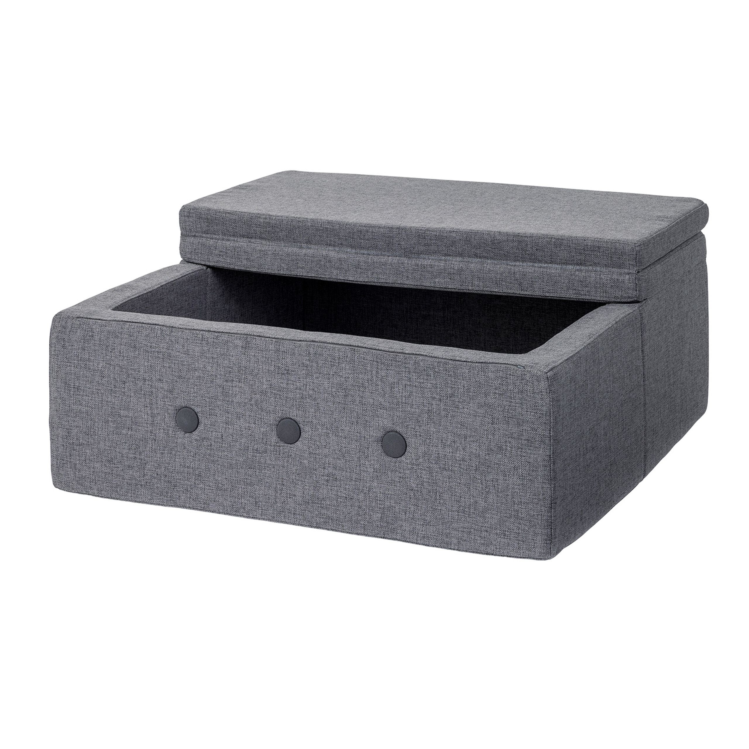 By KlipKlap - Kindersofa - KK Play Fold - Square - BLUE GREY W. GREY