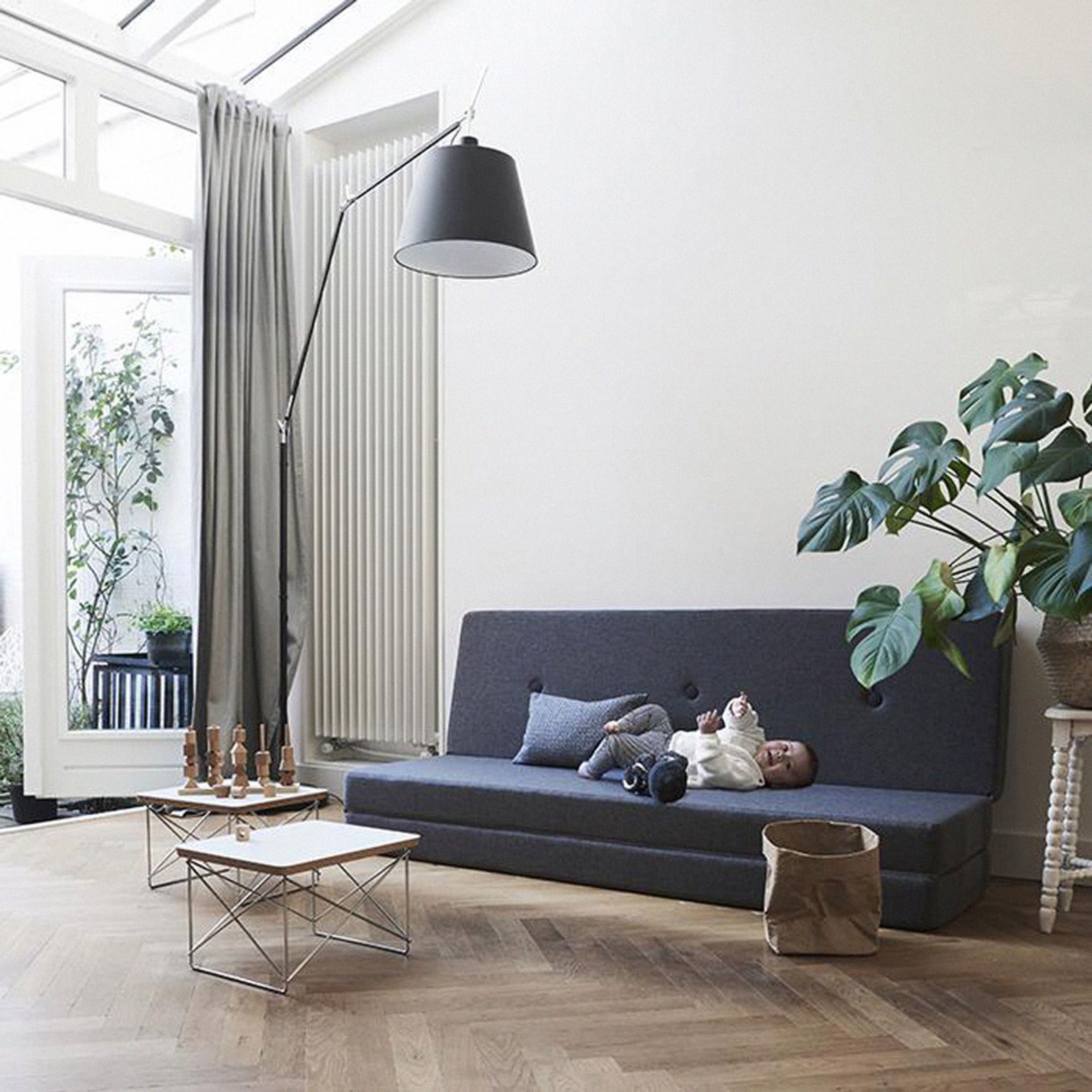 By KlipKlap - Madras - KK 3 fold w. buttons - Dark Blue w/ Black