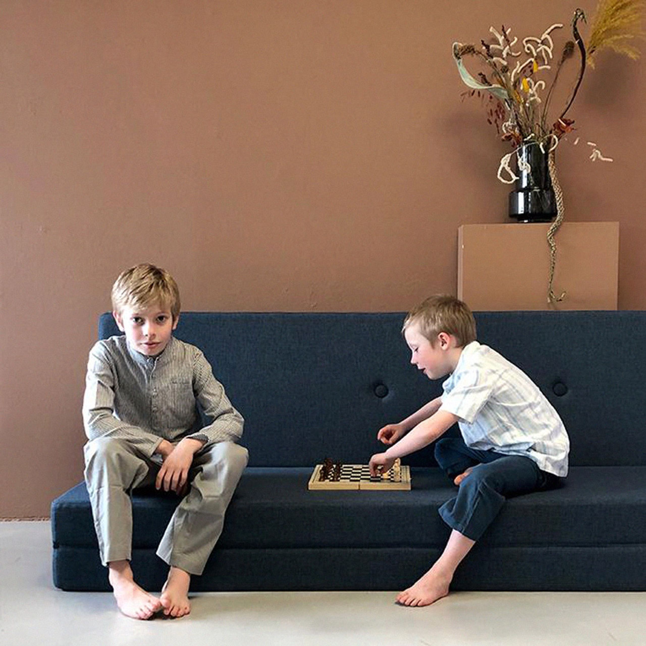 By KlipKlap - Matratze - KK 3 fold w. buttons - XL - Beige w/ Sand