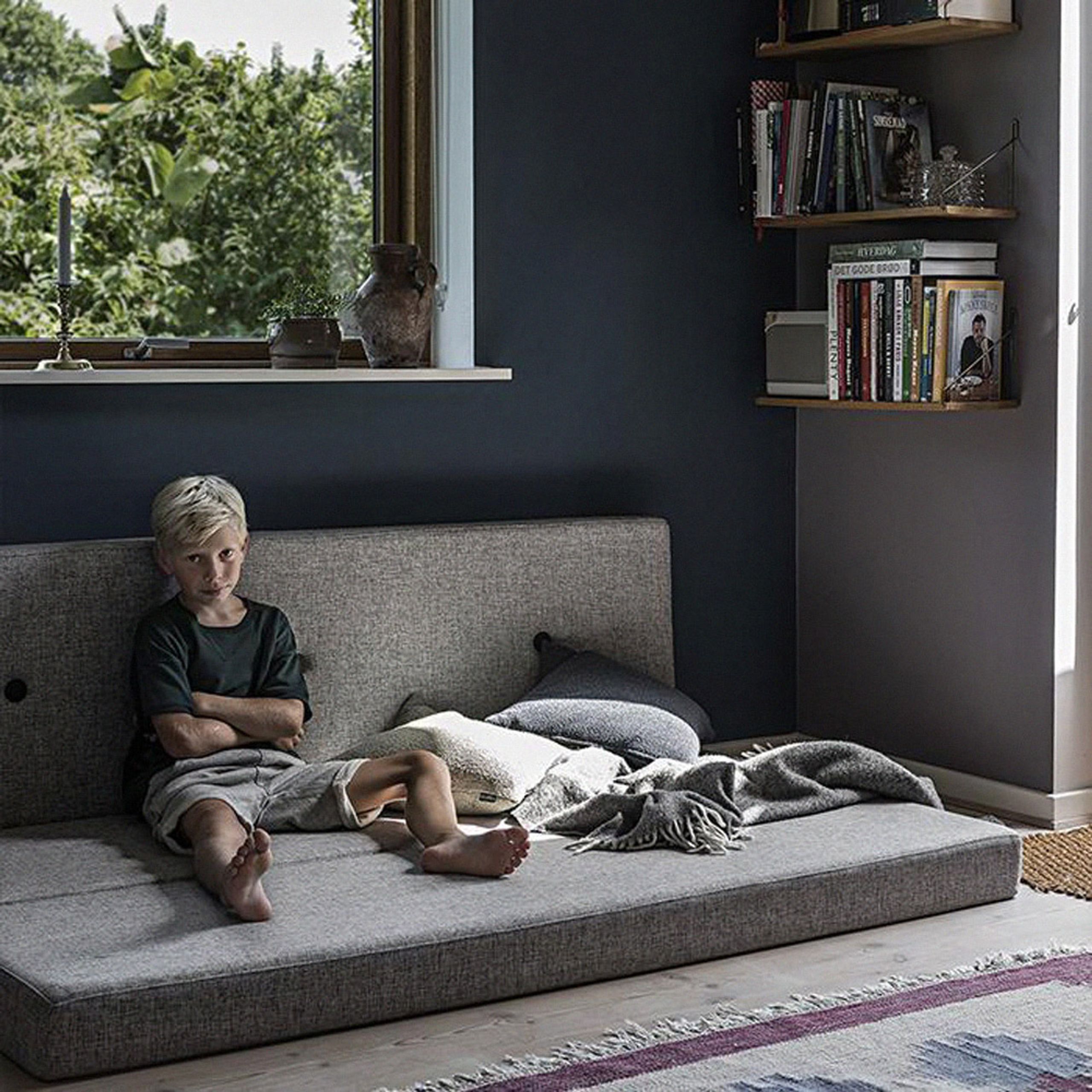 By KlipKlap - Matratze - KK 3 fold w. buttons - XL - Beige w/ Sand