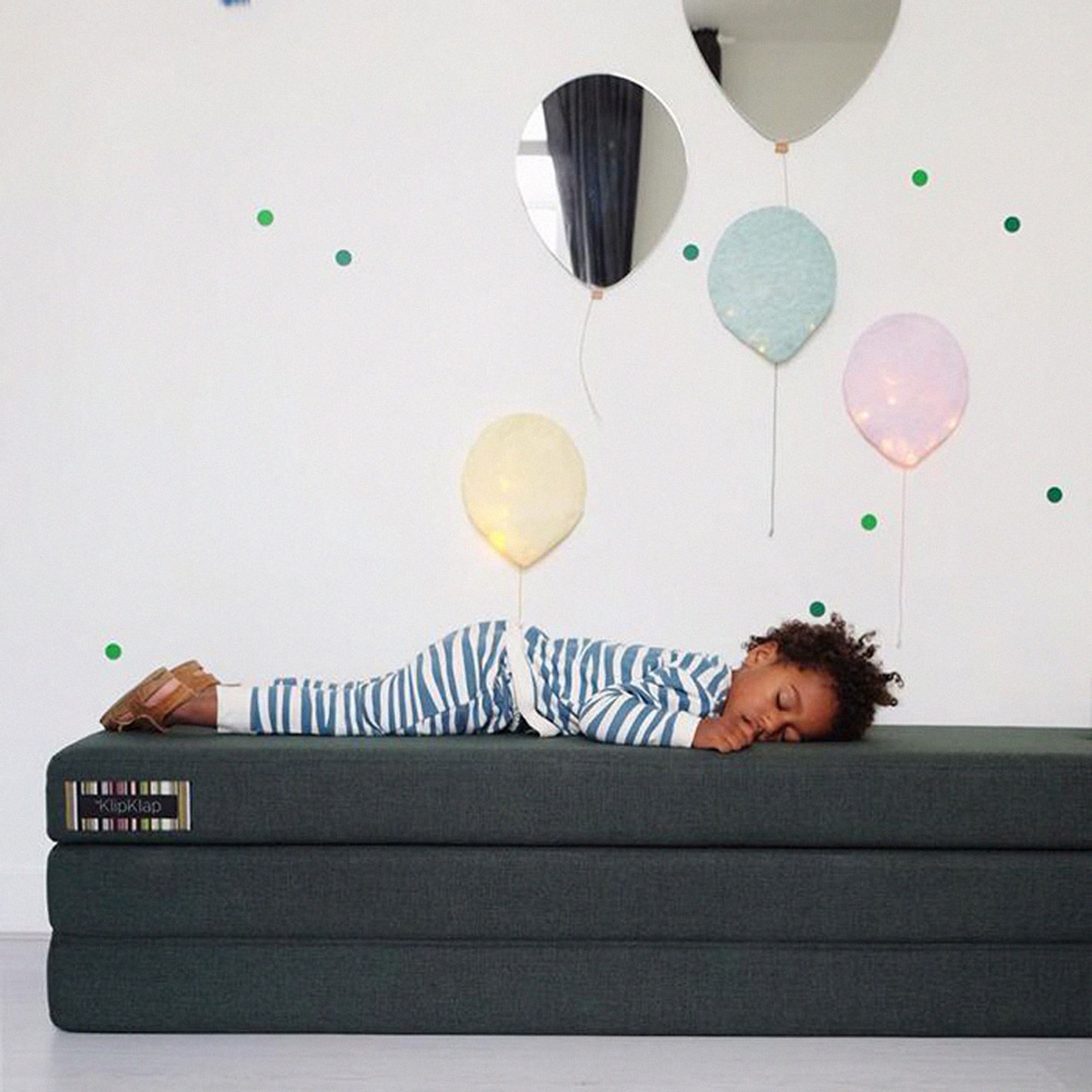 By KlipKlap - Madras - KK 3 fold w. buttons - XL - Blue Grey w/ Grey