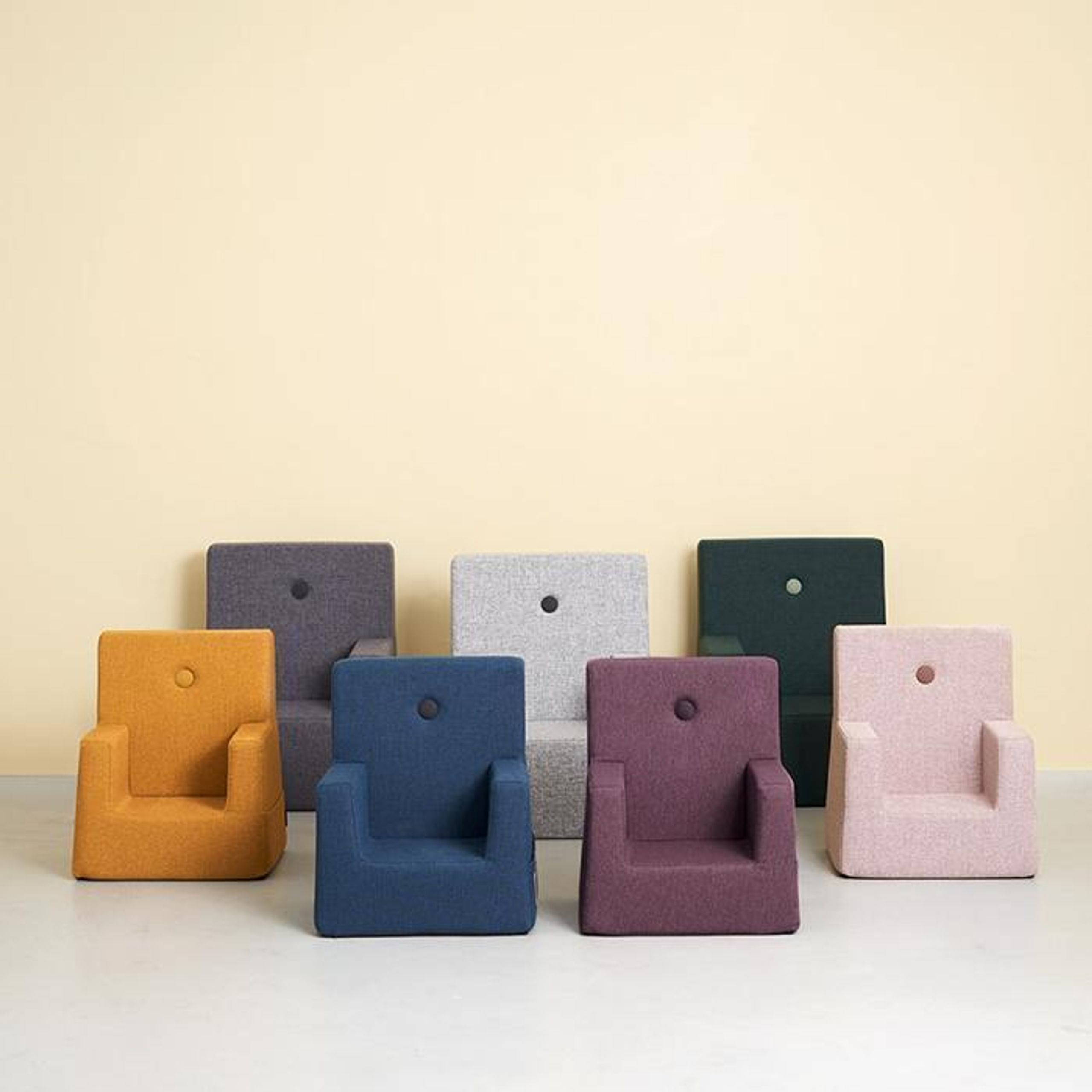 By KlipKlap - Chair - KK Kids Chair - Deep Green w/ Light Green