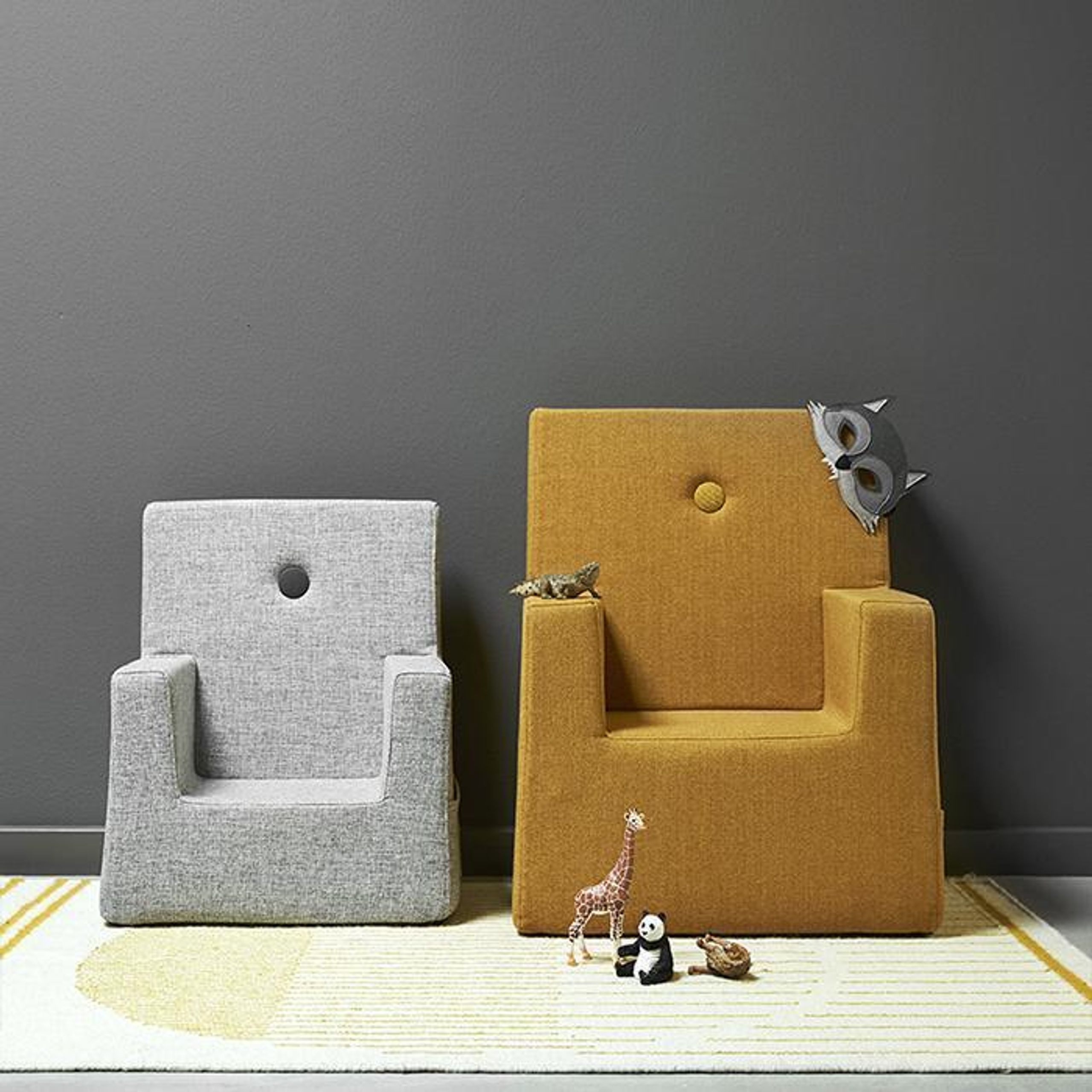 By KlipKlap - Stol - KK Kids Chair - Mustard w/ Mustard
