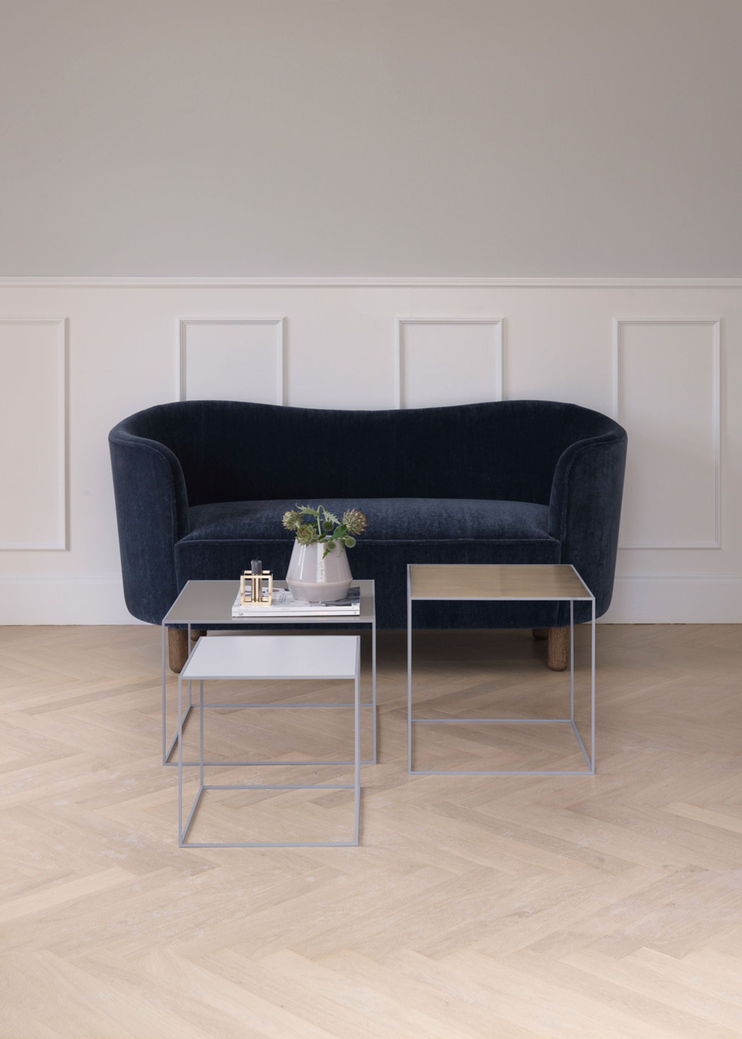 By Lassen - Bord - Twin 35 Table - Kobber/Sort med Hvid Base