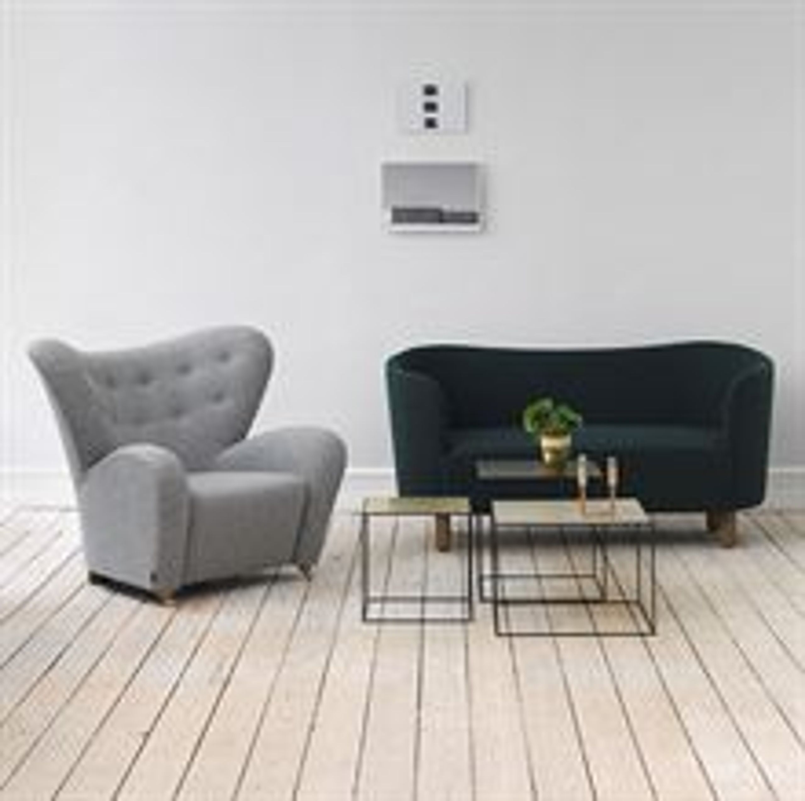 By Lassen - Bord - Twin 35 Table - Cool Grey/Sort med Sort Base