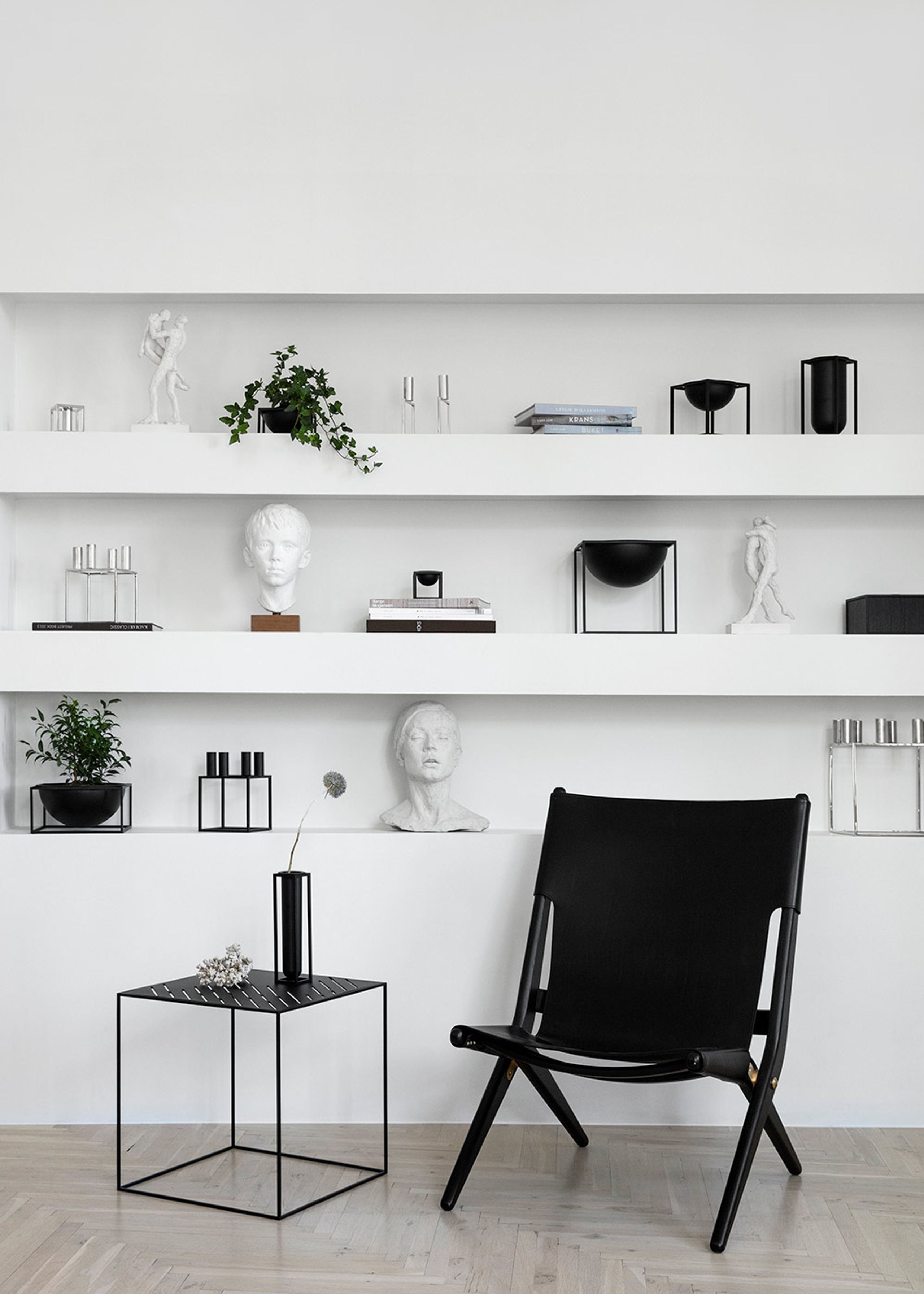 By Lassen - Bord - Twin 42 Table - Kobber/Sort Med Hvid Base