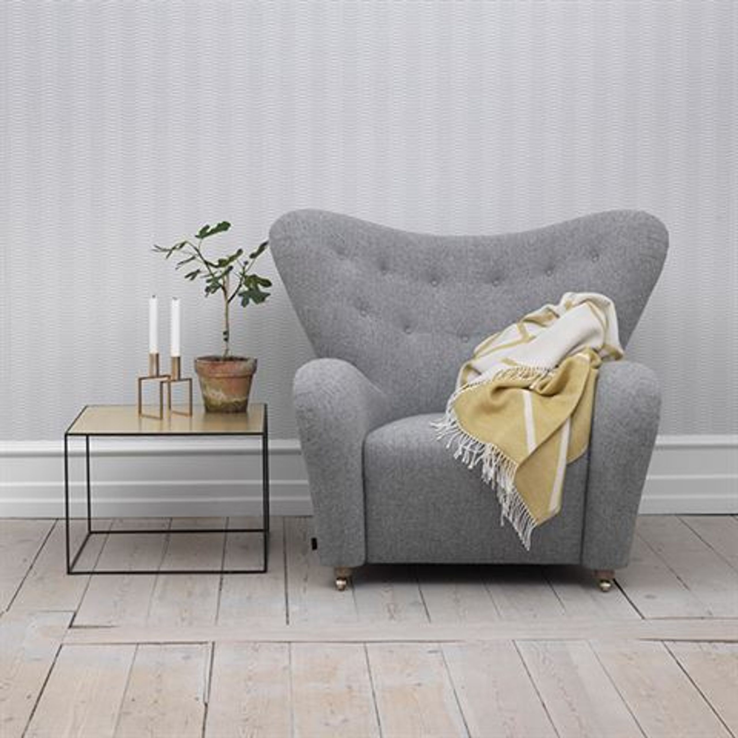 By Lassen - Bord - Twin 49 Table - Kobber/Sort Med Sort Base