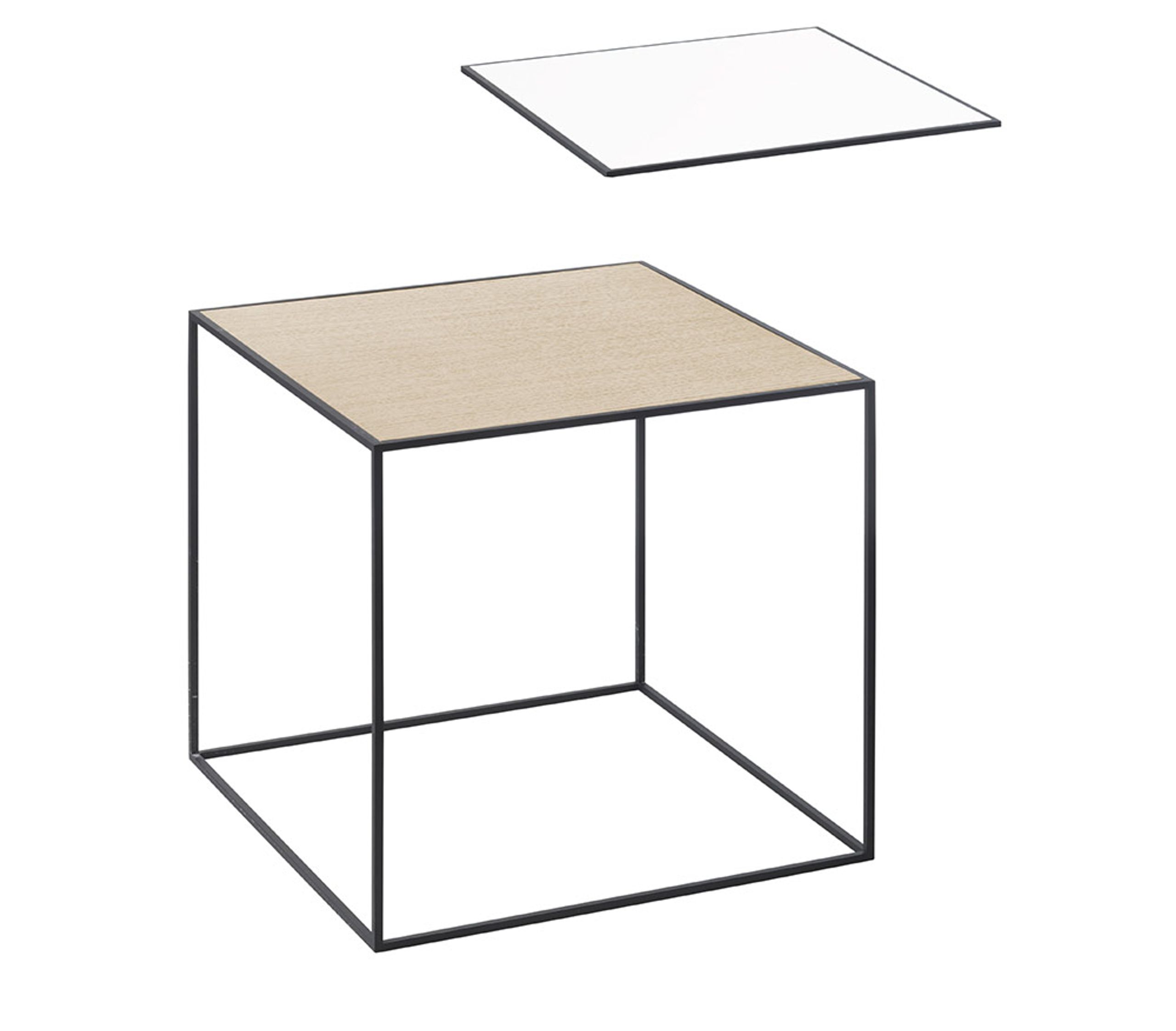 By Lassen - Bord - Twin Bordplader - Eg / Hvid - Twin 35