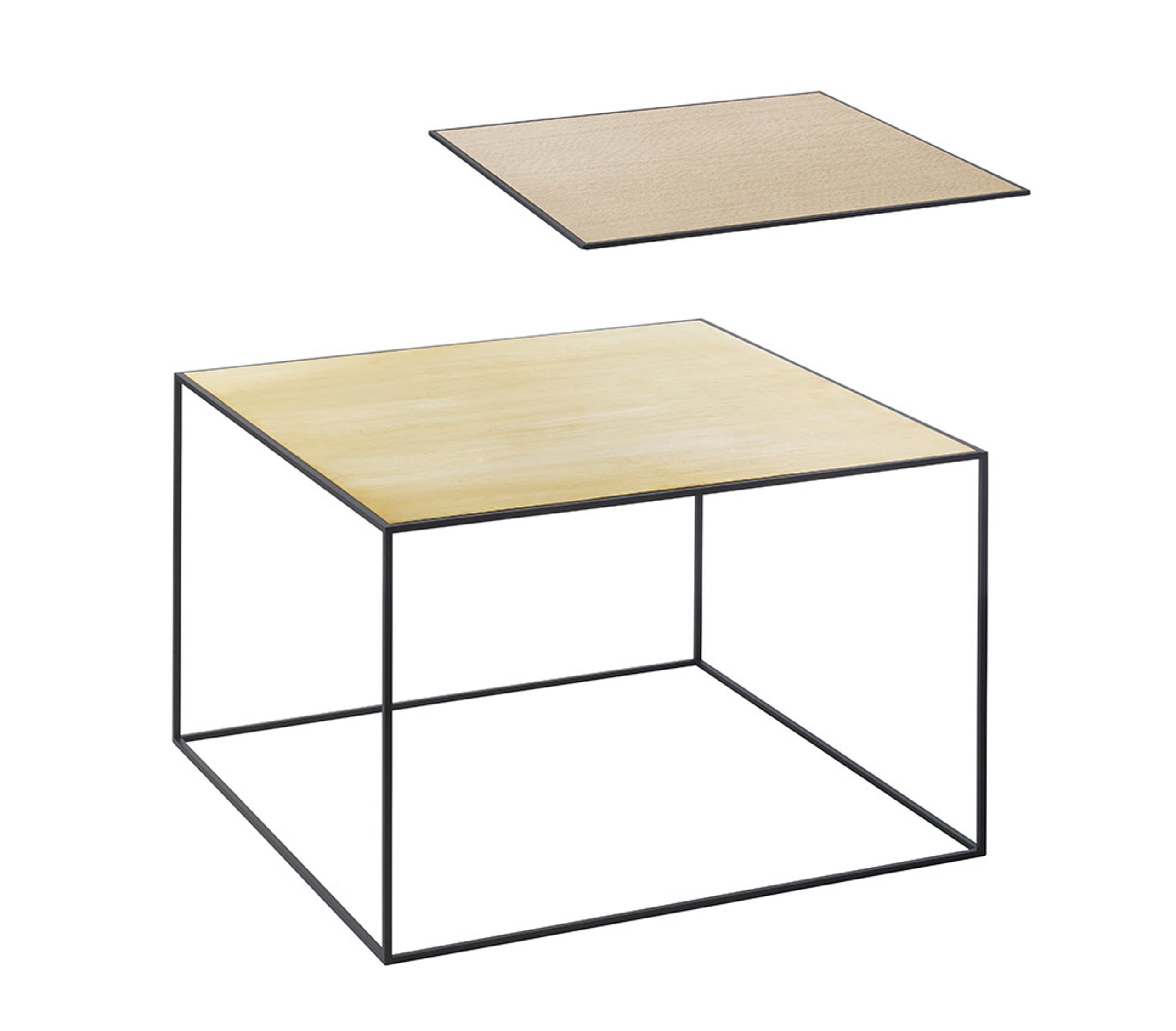 By Lassen - Conseil d'administration - Twin Tabletops - Oak / Brass - Twin 49