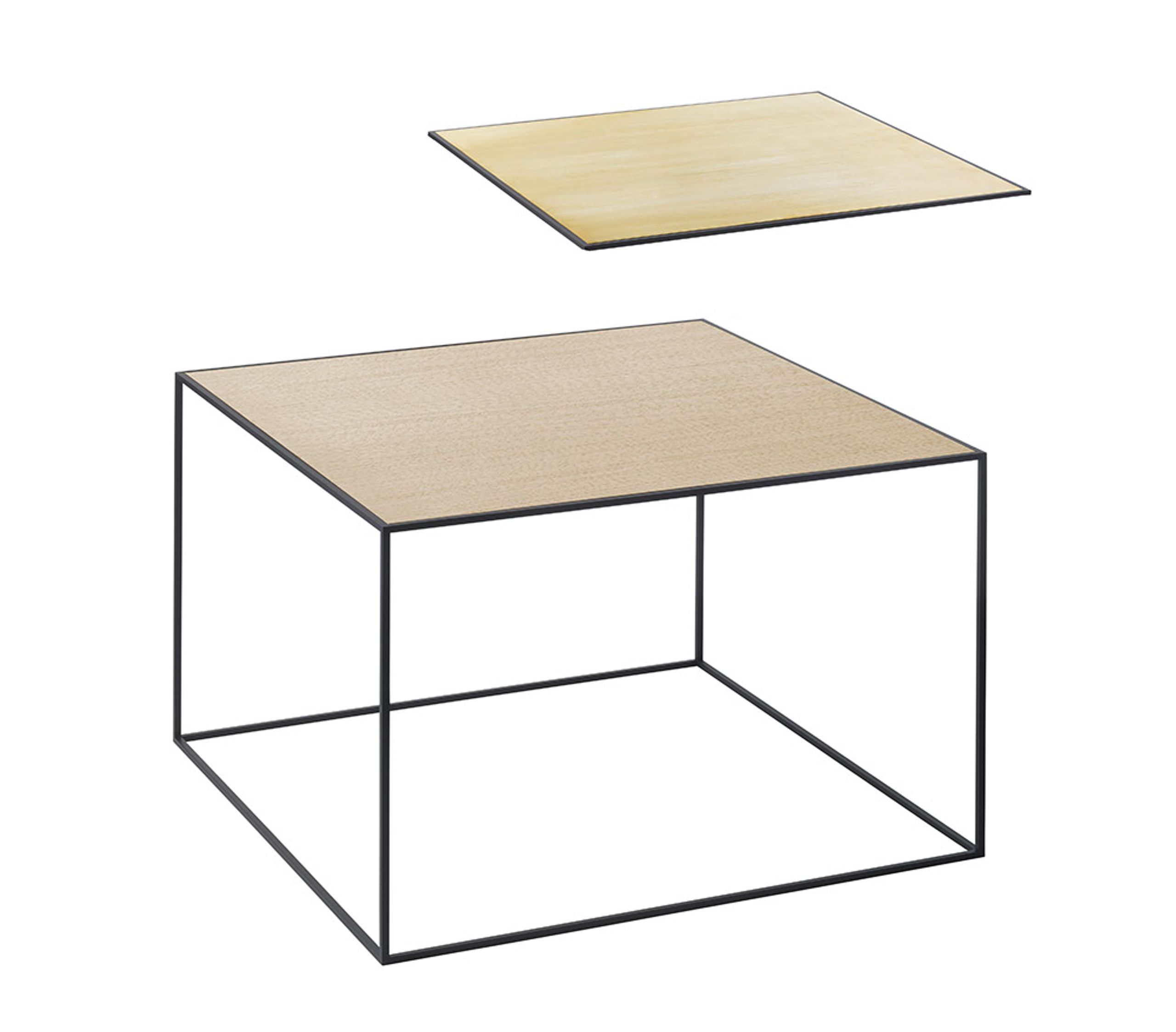 By Lassen - Conseil d'administration - Twin Tabletops - Oak / Brass - Twin 49
