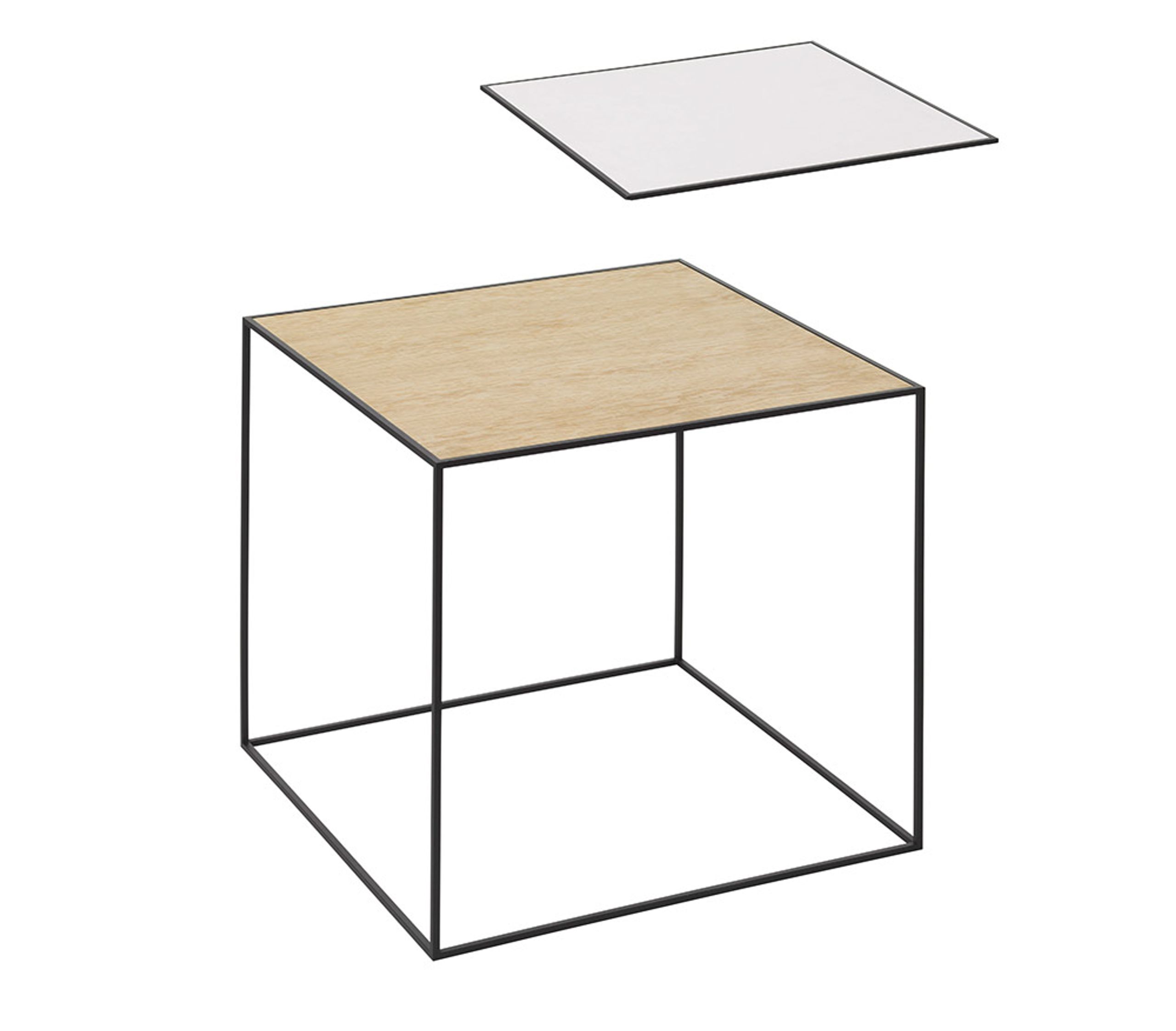 By Lassen - Bord - Twin Bordplader - Hvid / Eg - Twin 42