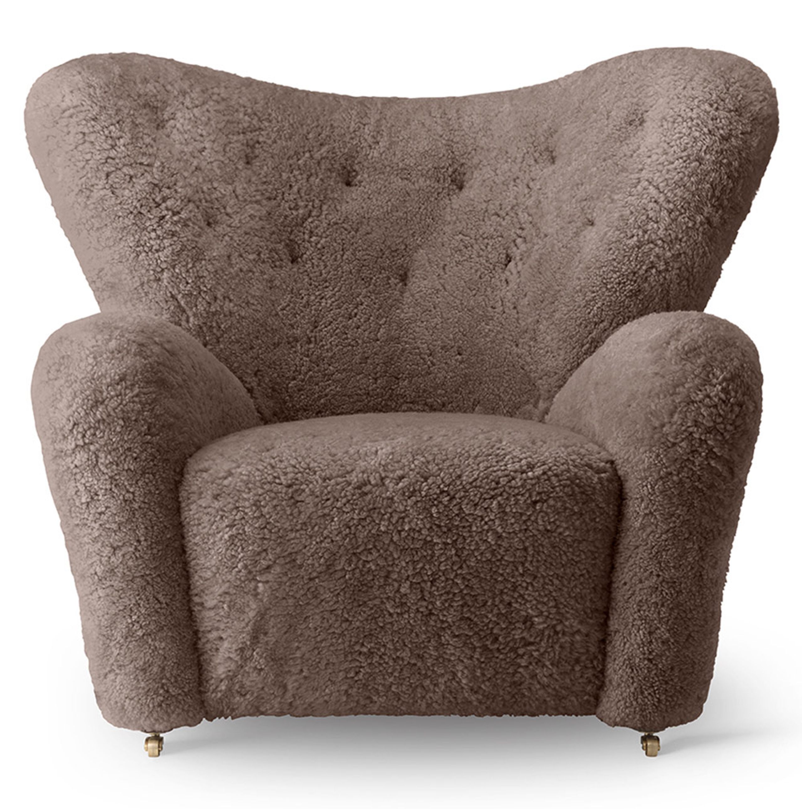 By Lassen - Lænestol - Den Trætte Mand - Stoftype: Sheepskin Sahara / Stel: Røget Eg