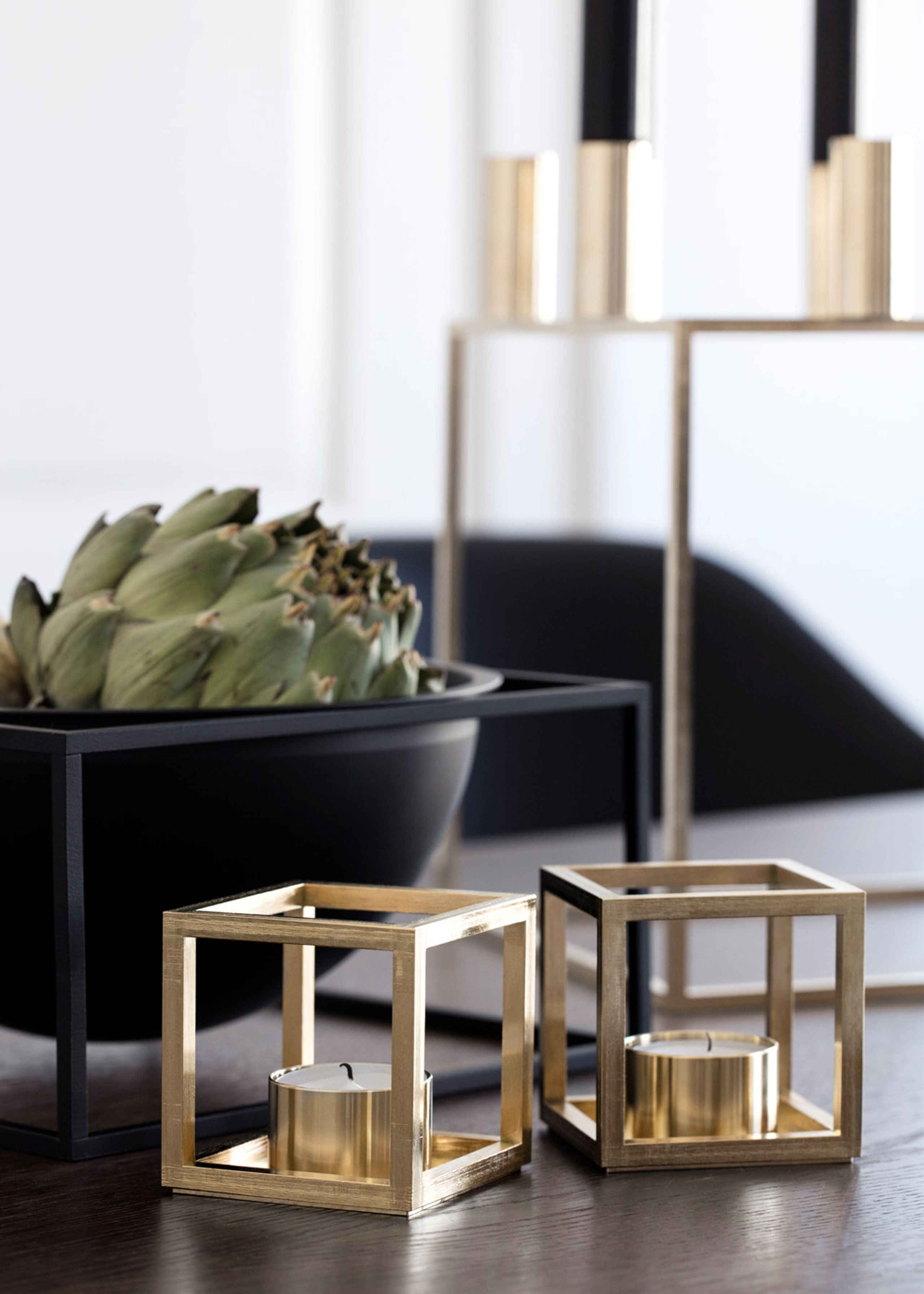 By Lassen - Lysestage - Kubus T - Messing