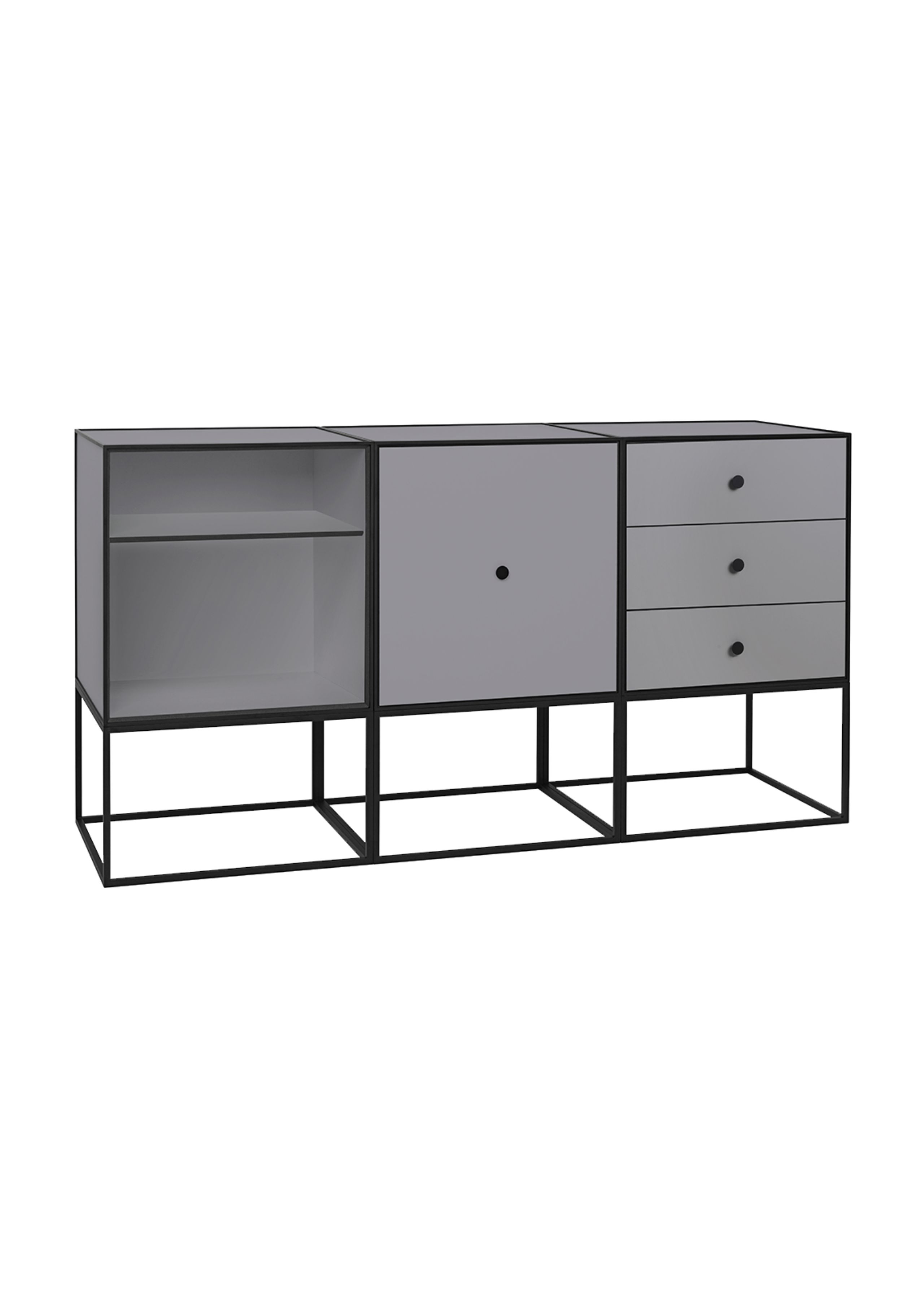 By Lassen - Frames - Frame 49 Sideboard Trio - Dark Grey