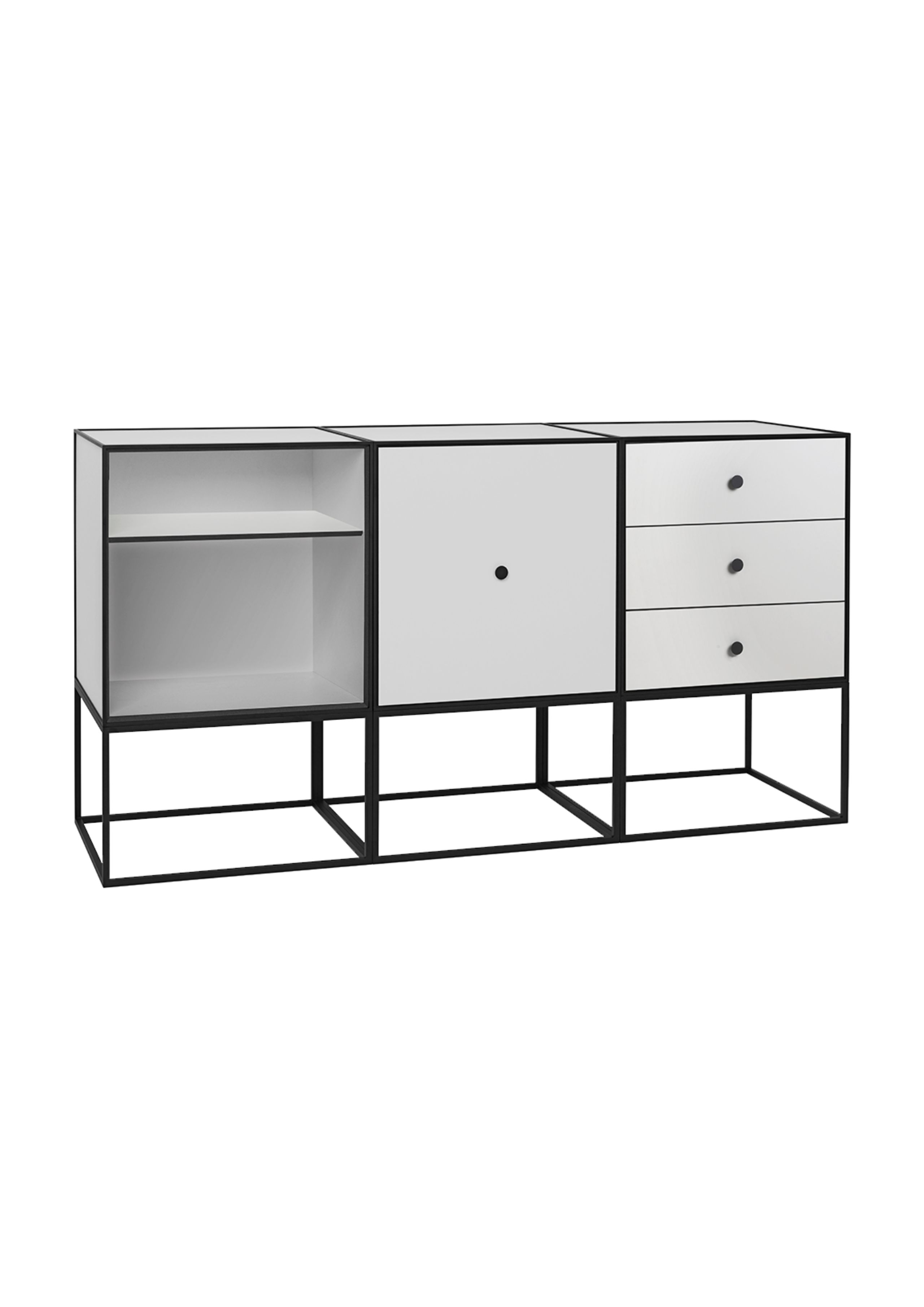 By Lassen - Rammer - Frame 49 Sideboard Trio - Light Grey