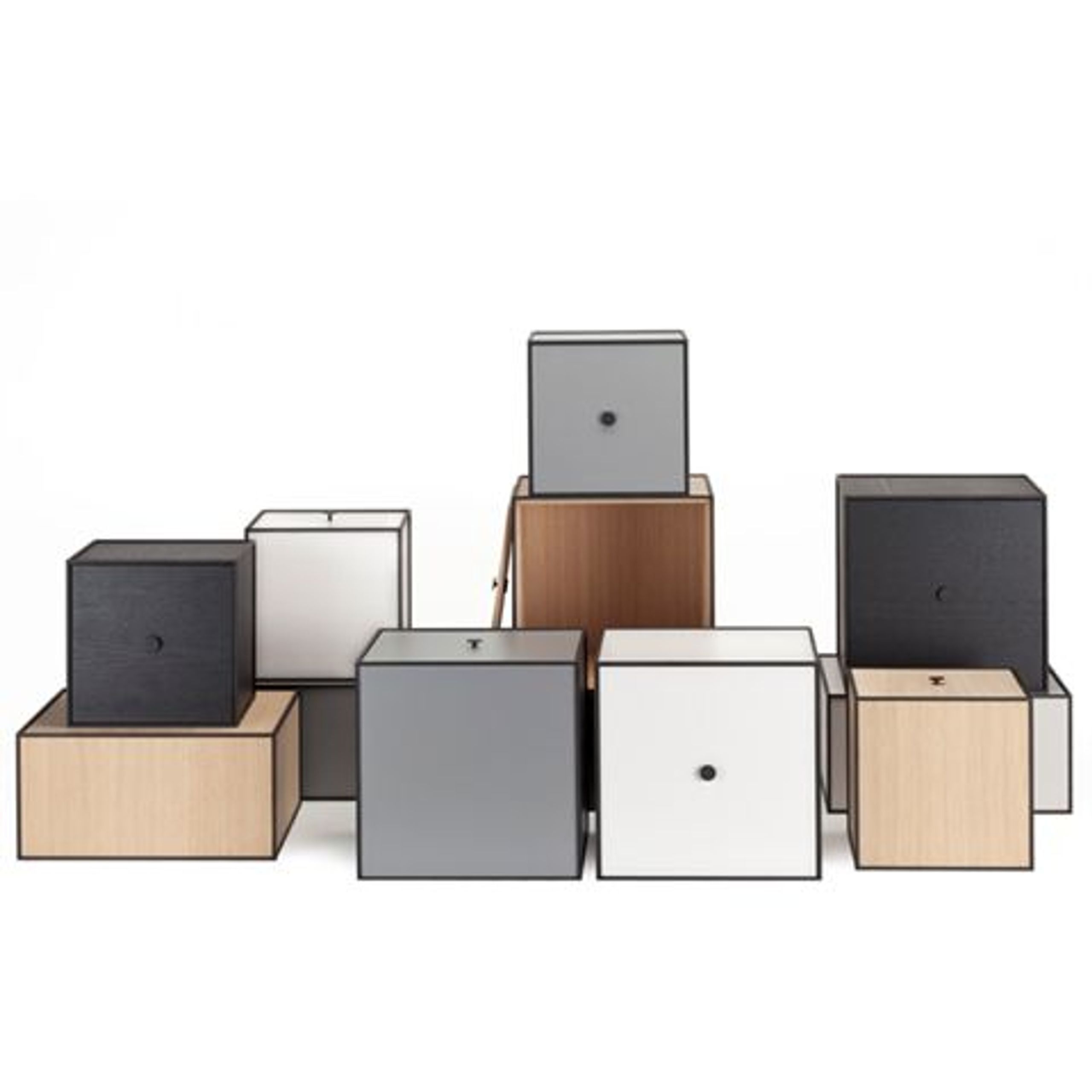 By Lassen - Librería - Frame 35 Ekskl. Låge - Black Stained Ash