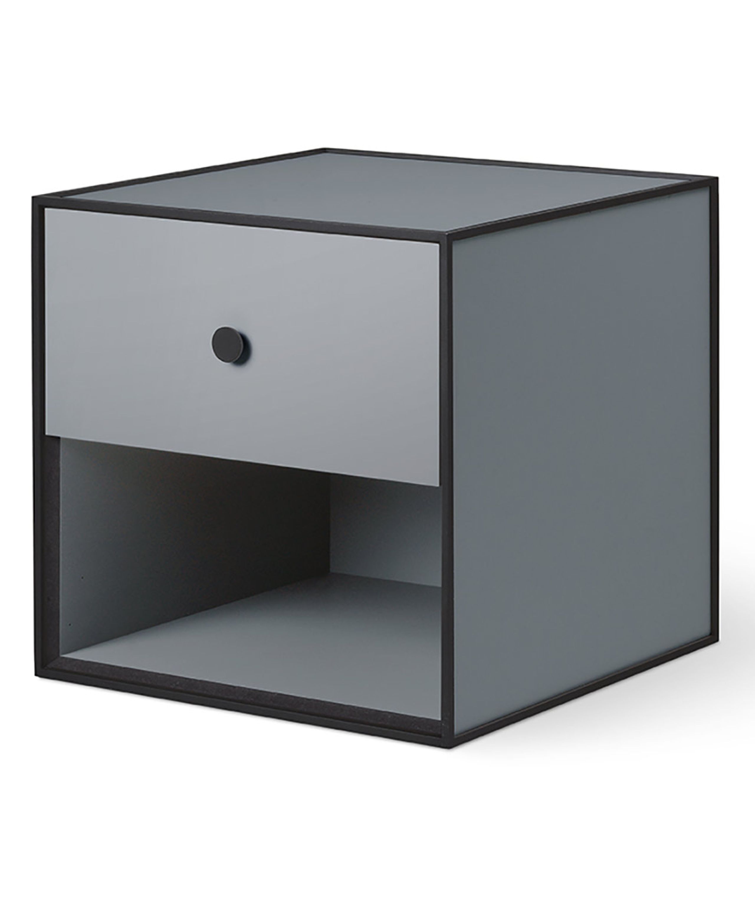 By Lassen - Reol - Frame 35 med skuffer - Mørk Grå - 1 skuffe