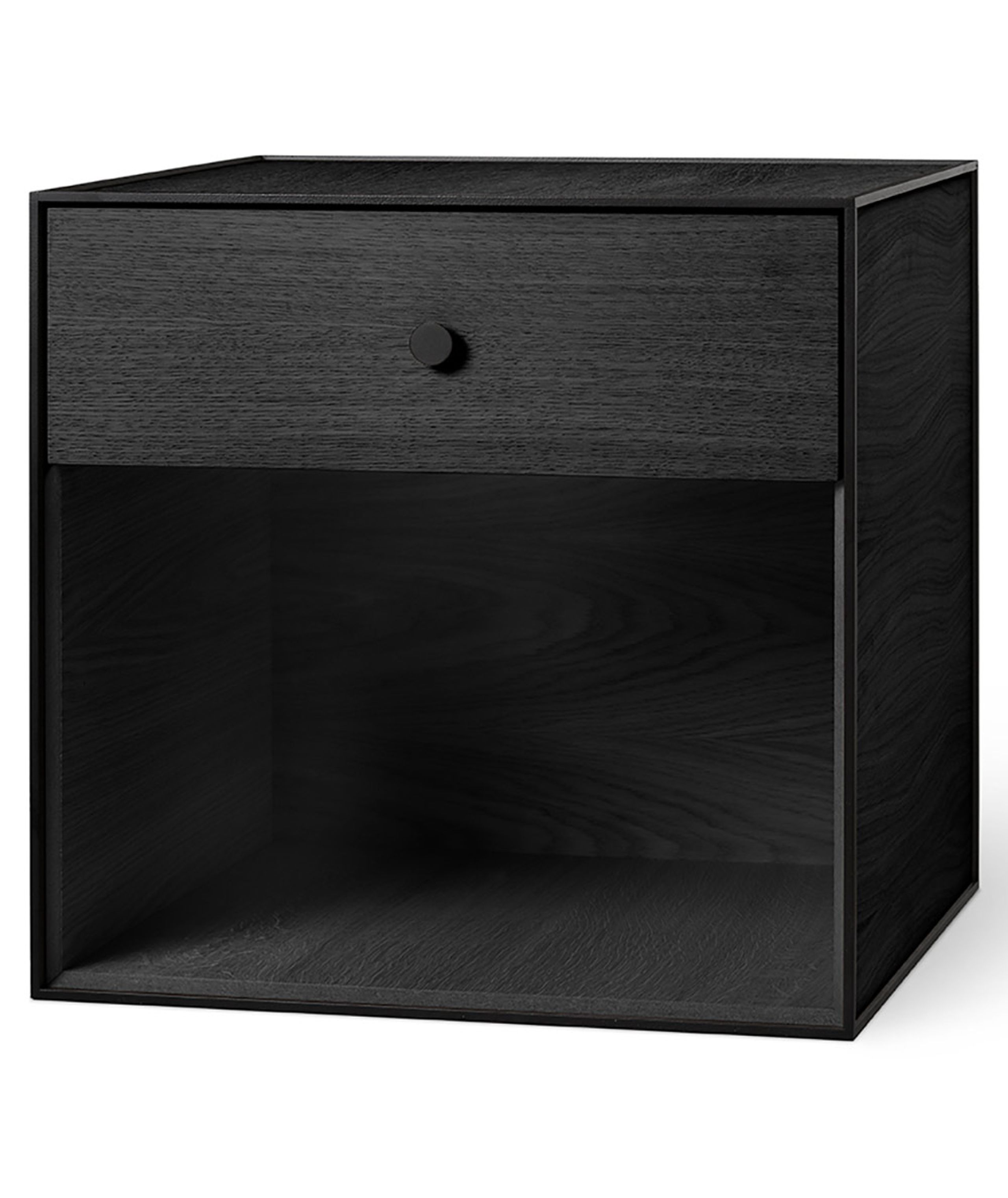 By Lassen - Regal - Frame 49 with drawers - Black Stained Ash - 1 drawer