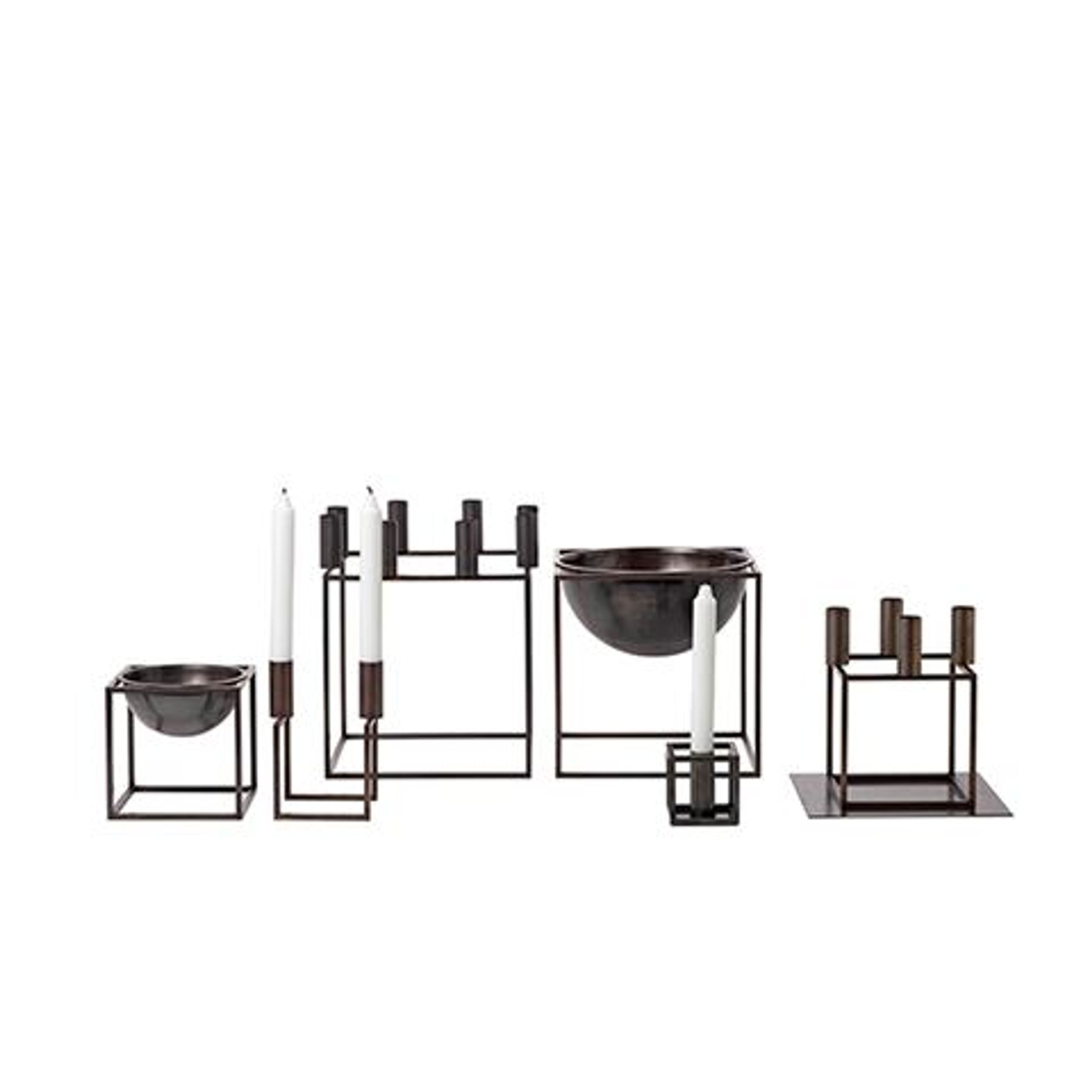 By Lassen - Skål - Kubus Bowl - Bruneret Kobber Small