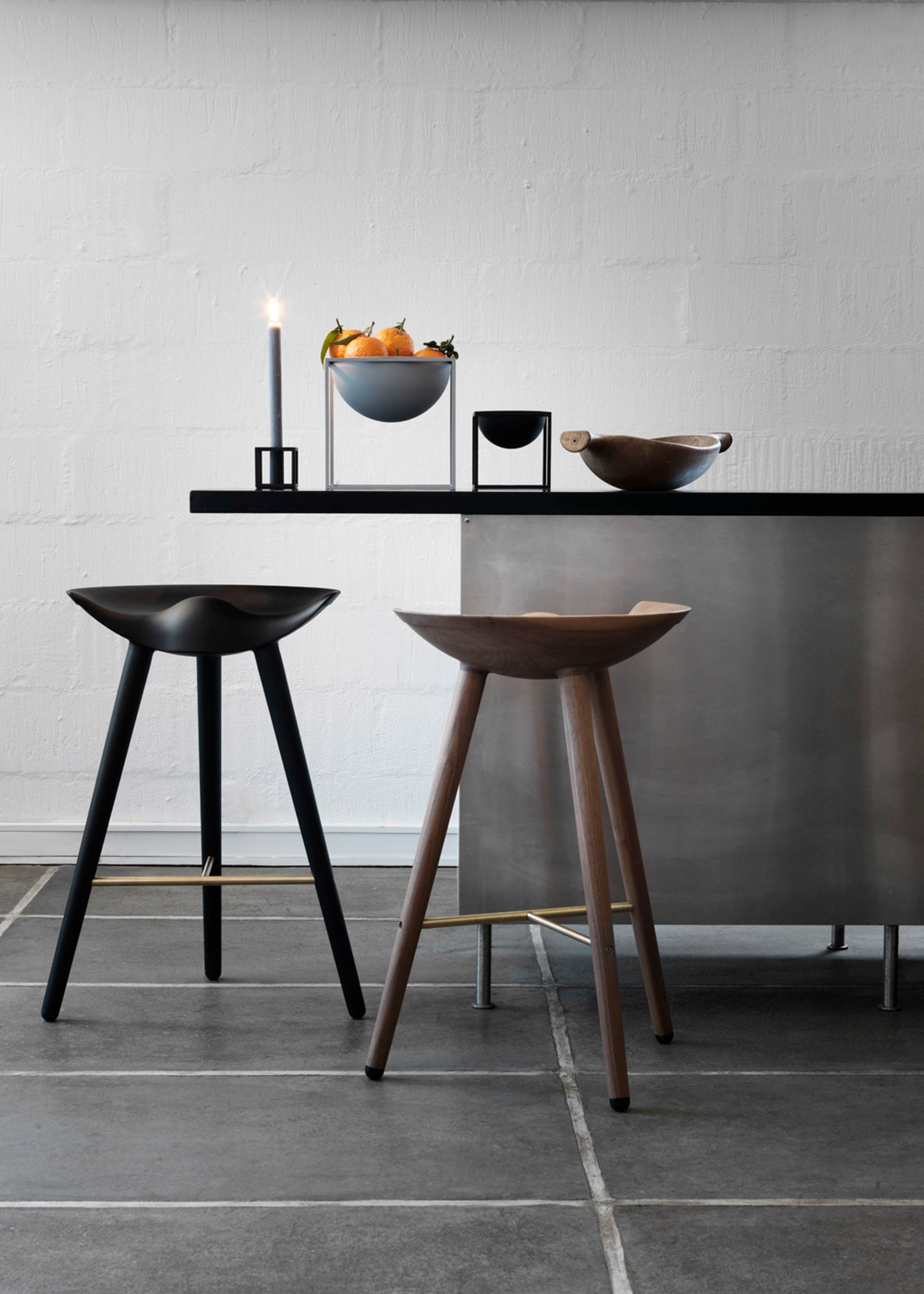 By Lassen - Chair - ML 42 Bar Stool - High - Oak/Steel