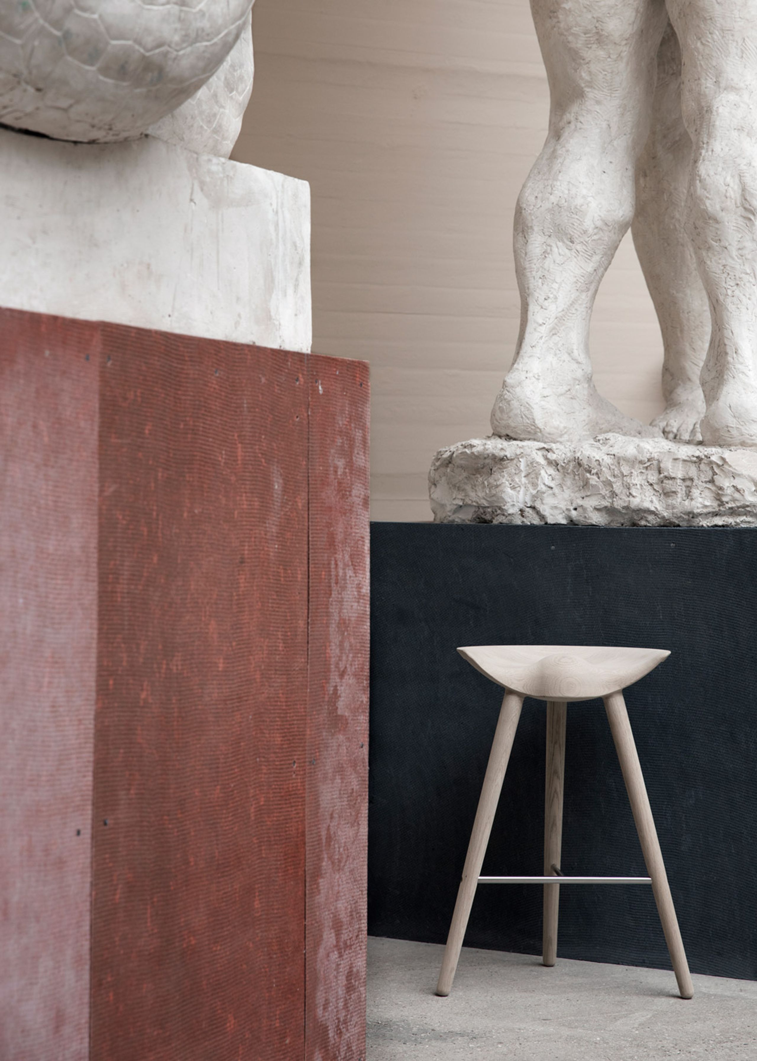 By Lassen - Chair - ML 42 Bar Stool - High - Oak/Steel