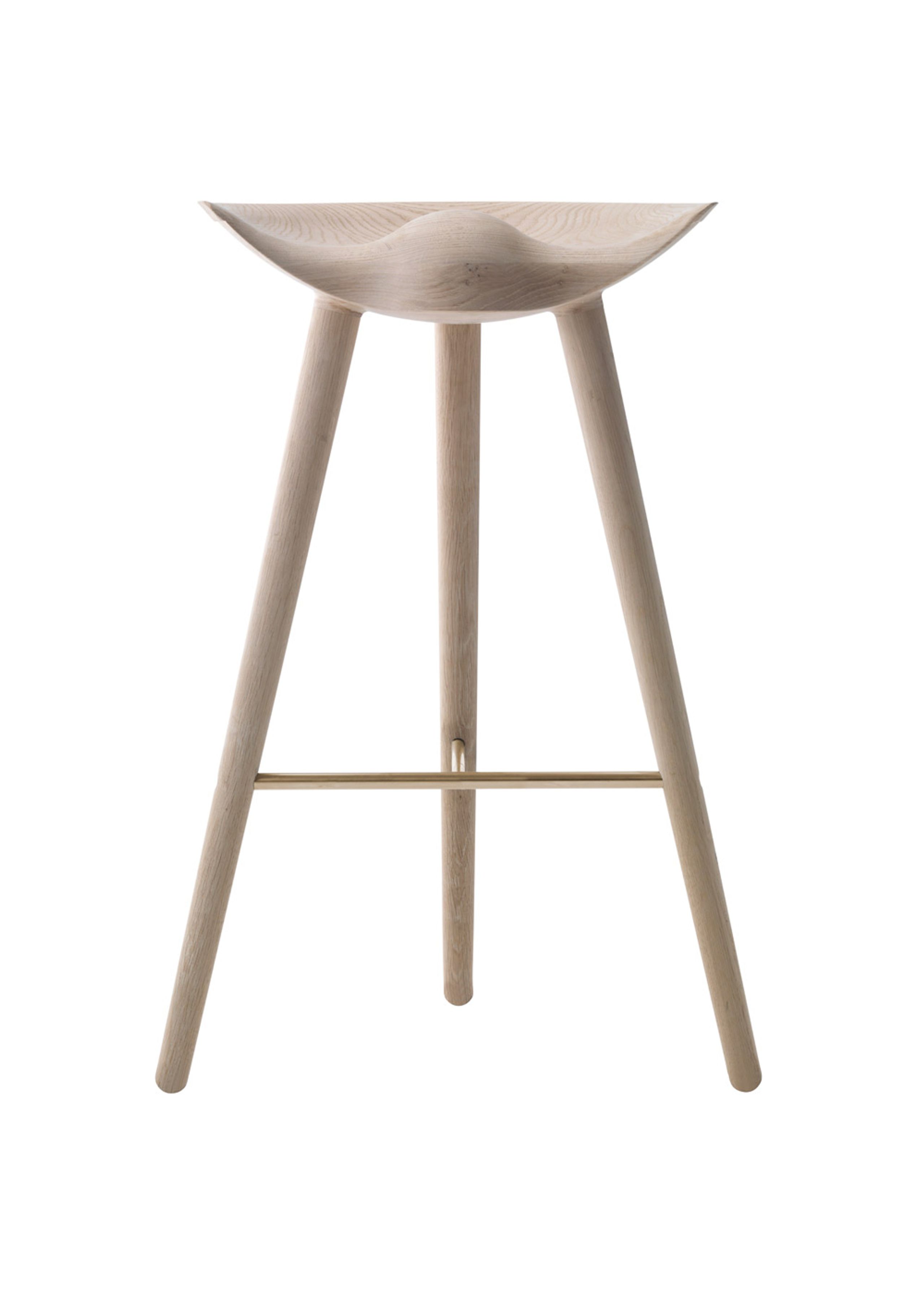 By Lassen - Stuhl - ML 42 Bar Stool - High - Oak/Brass