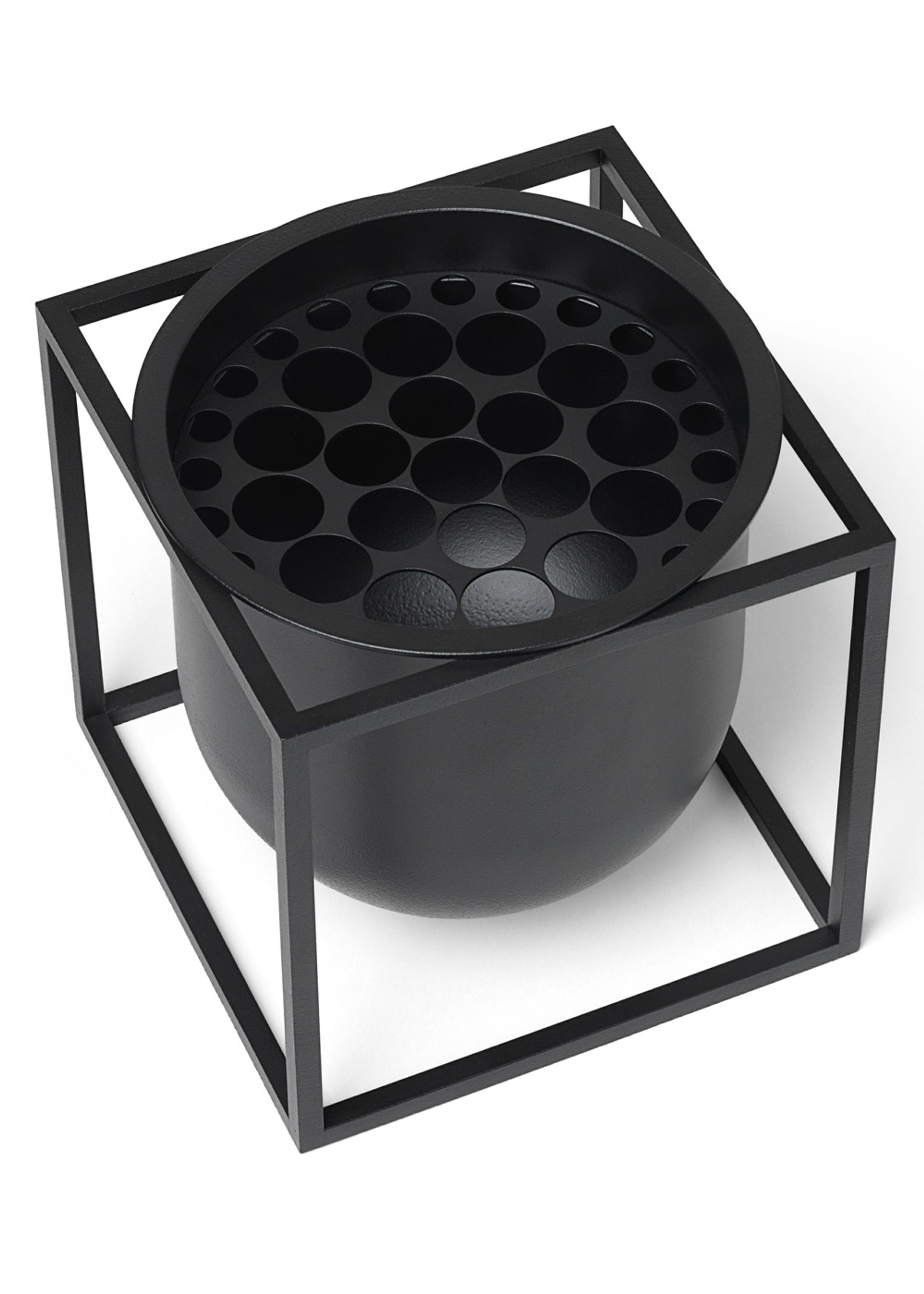 By Lassen - Urtepotte - Kubus Flowerpot - Sort