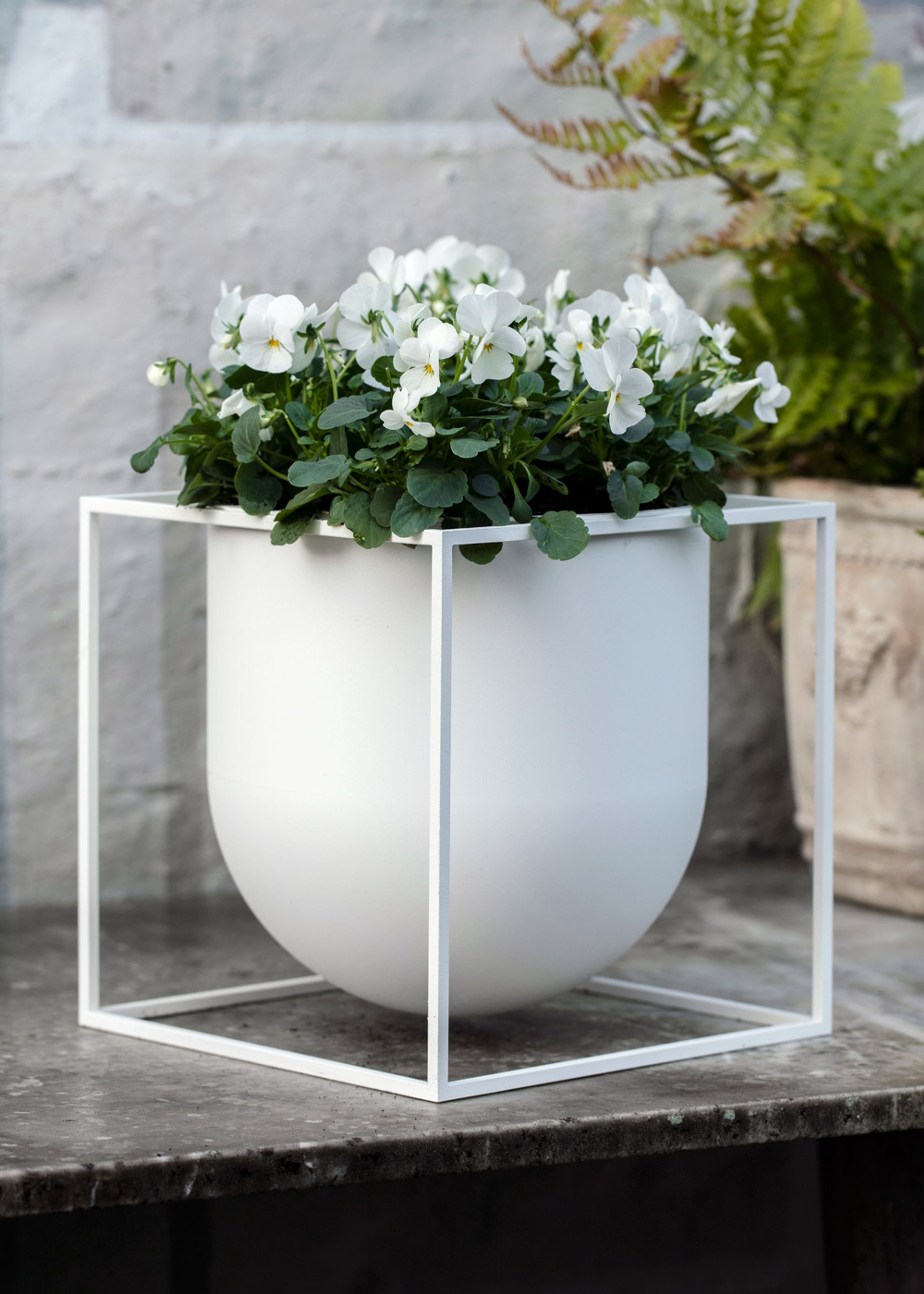 By Lassen - Flowerpot - Kubus Flowerpot - White