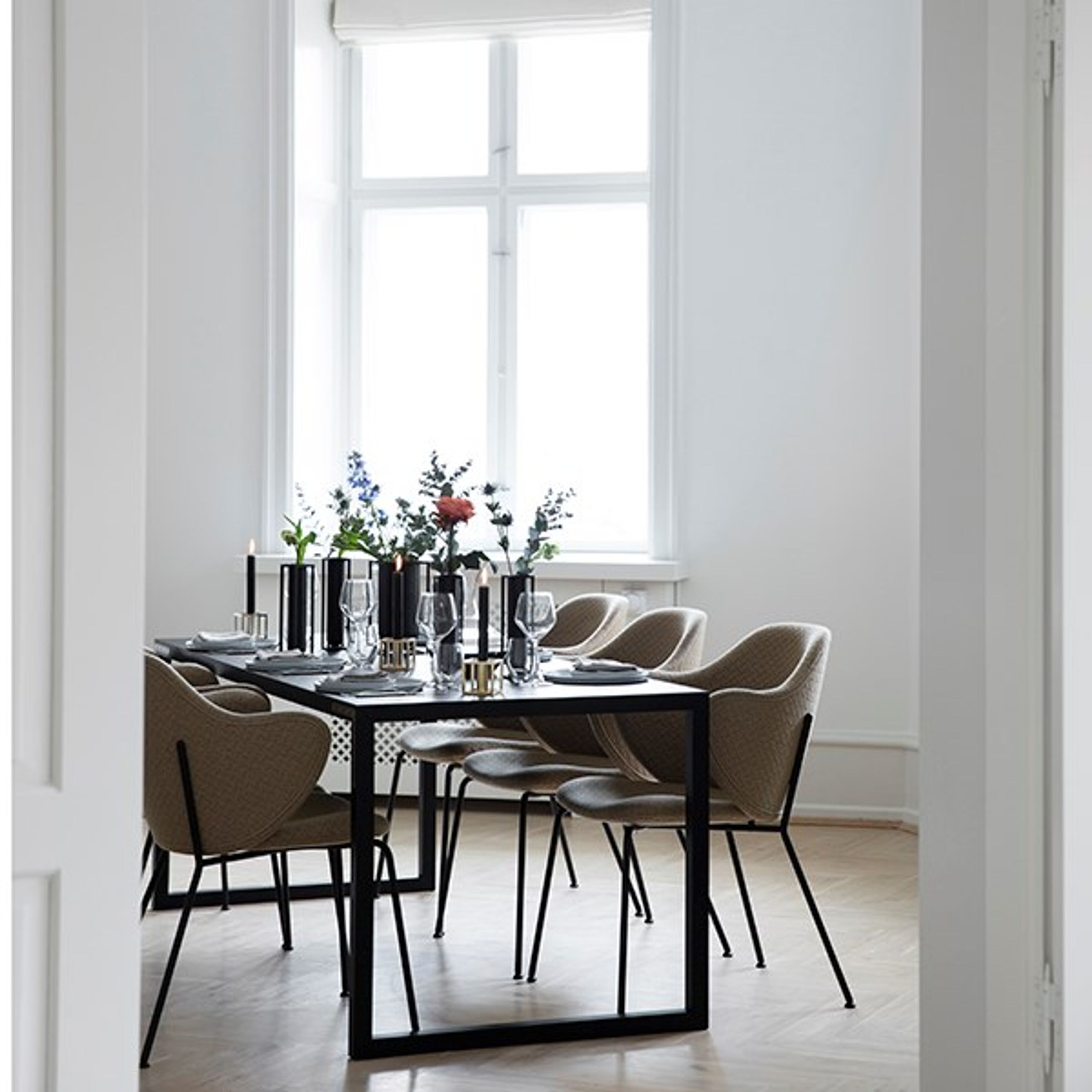 By Lassen - Vase - Kubus Vase - Flora Black