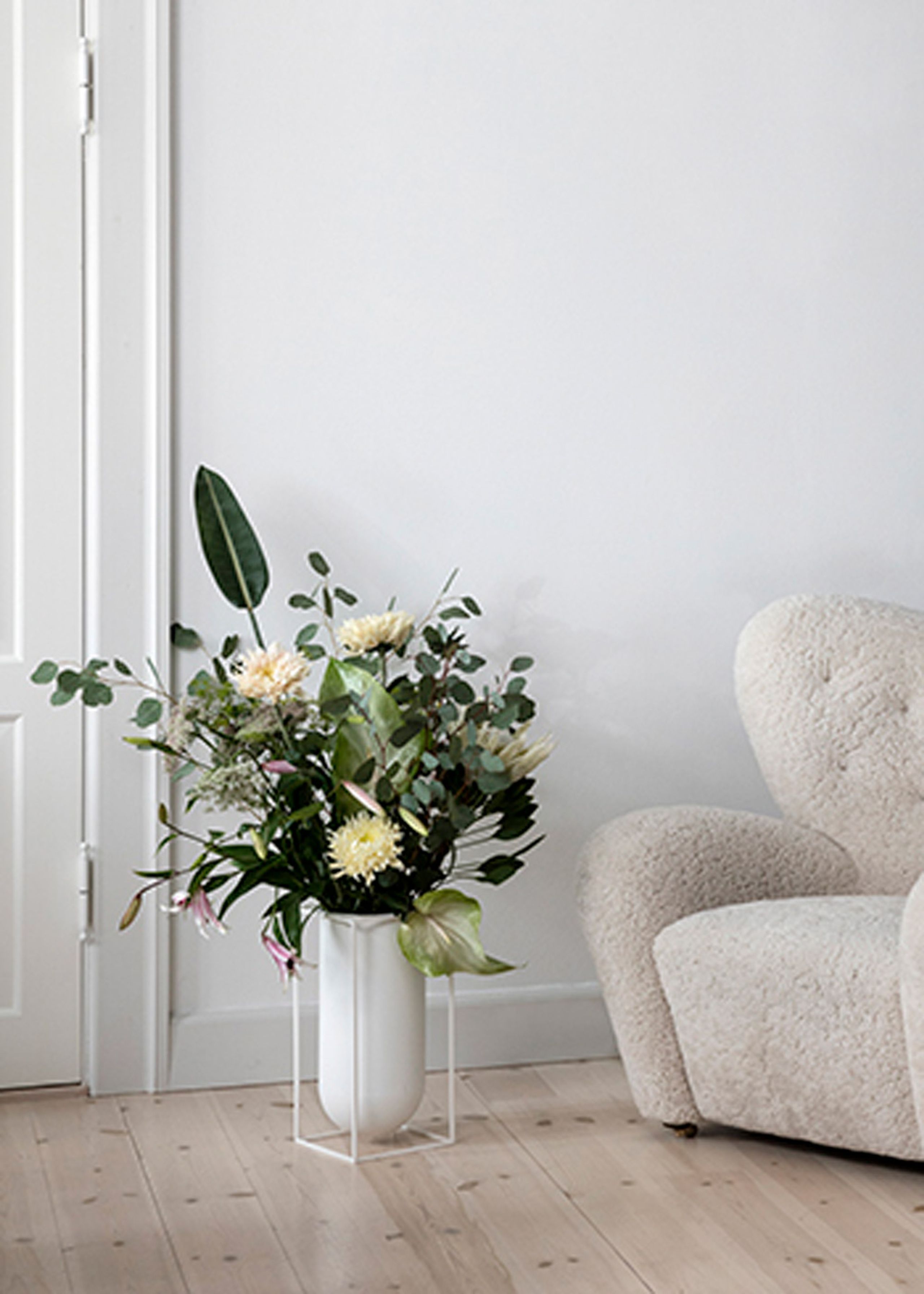 By Lassen - Vase - Kubus Vase - Nolia White