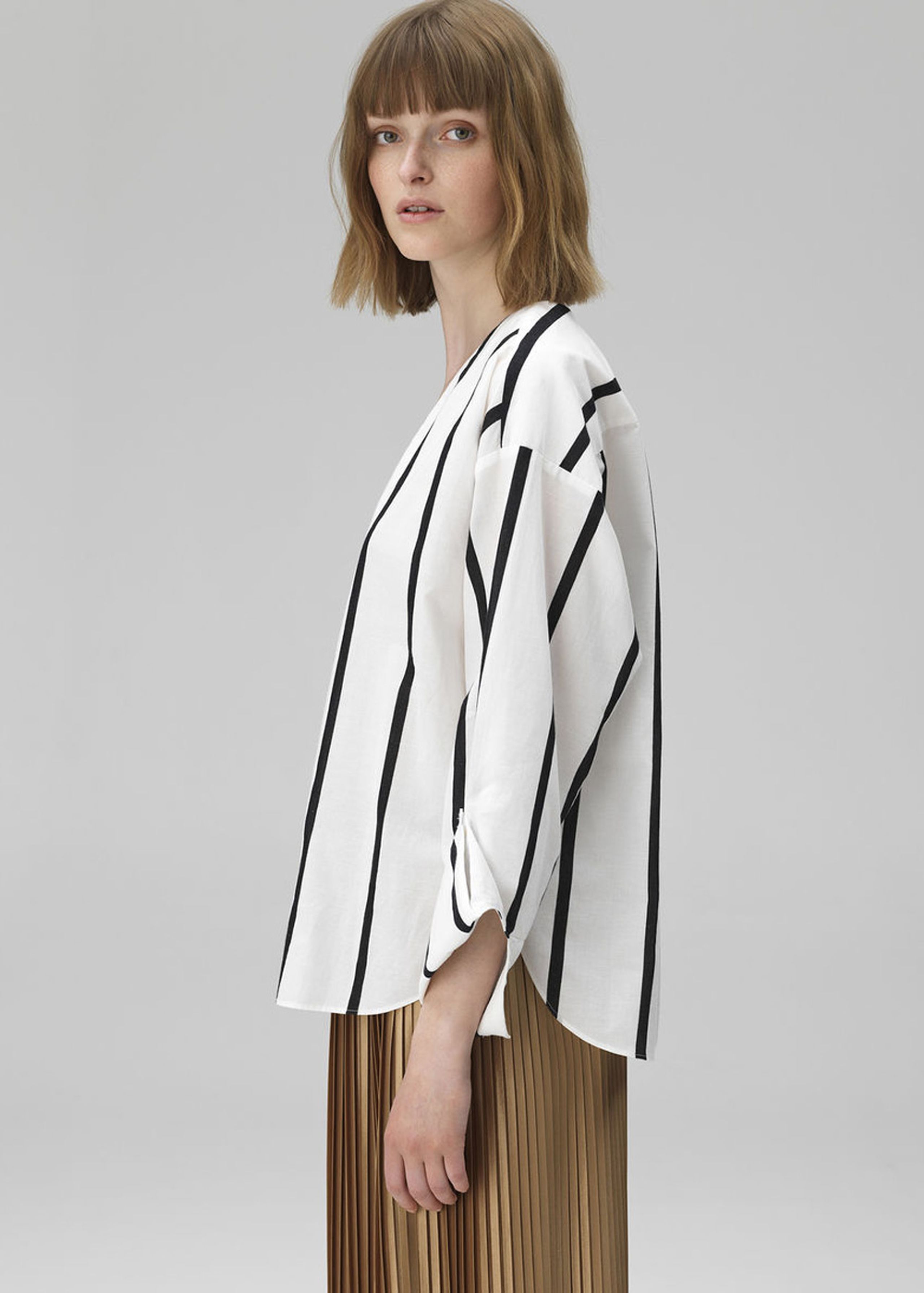 By Malene Birger - Bluse - Bobinoh - Black/White Stripe