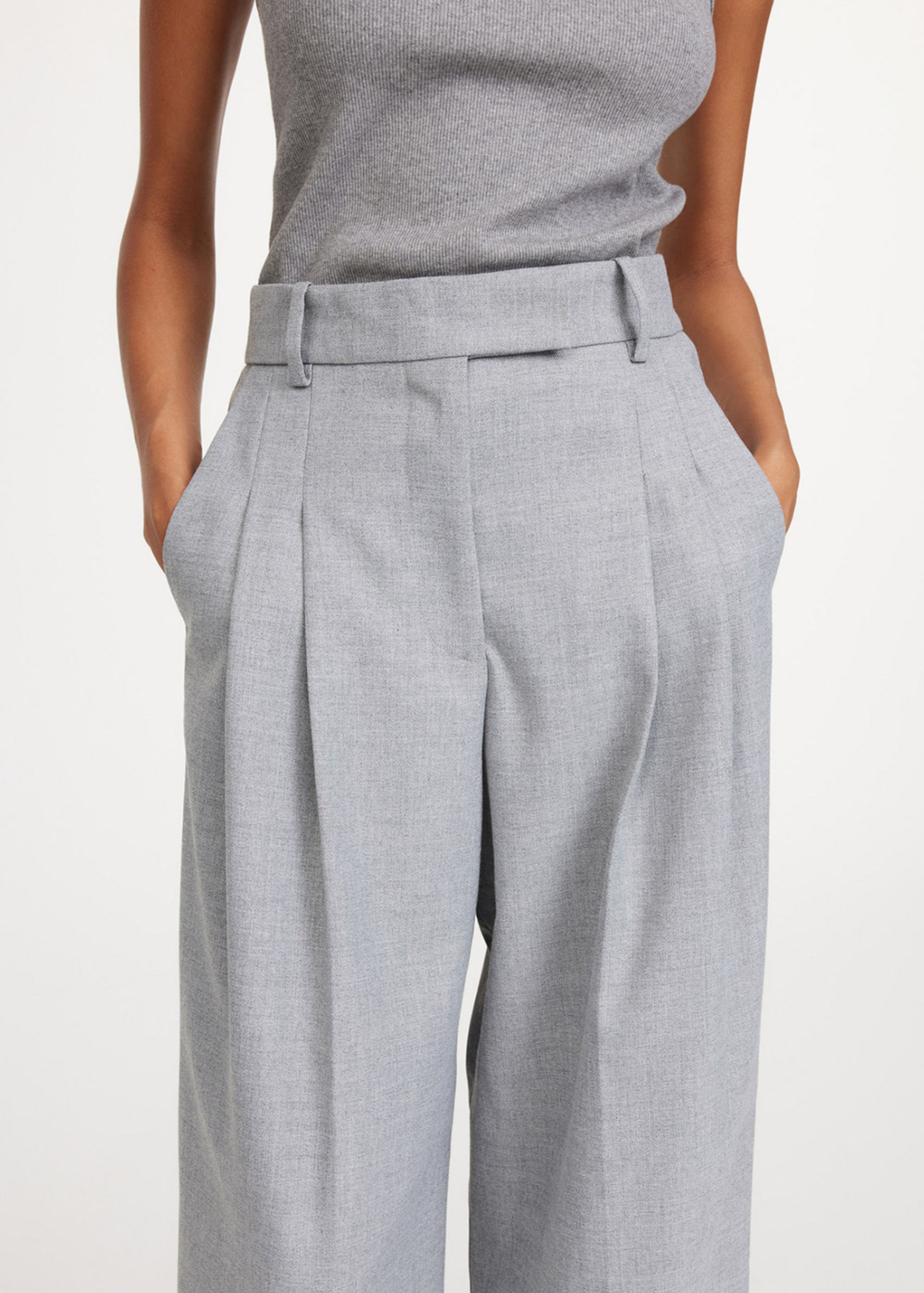 By Malene Birger - Hose - Cymbaria SS24 - Grey Melange