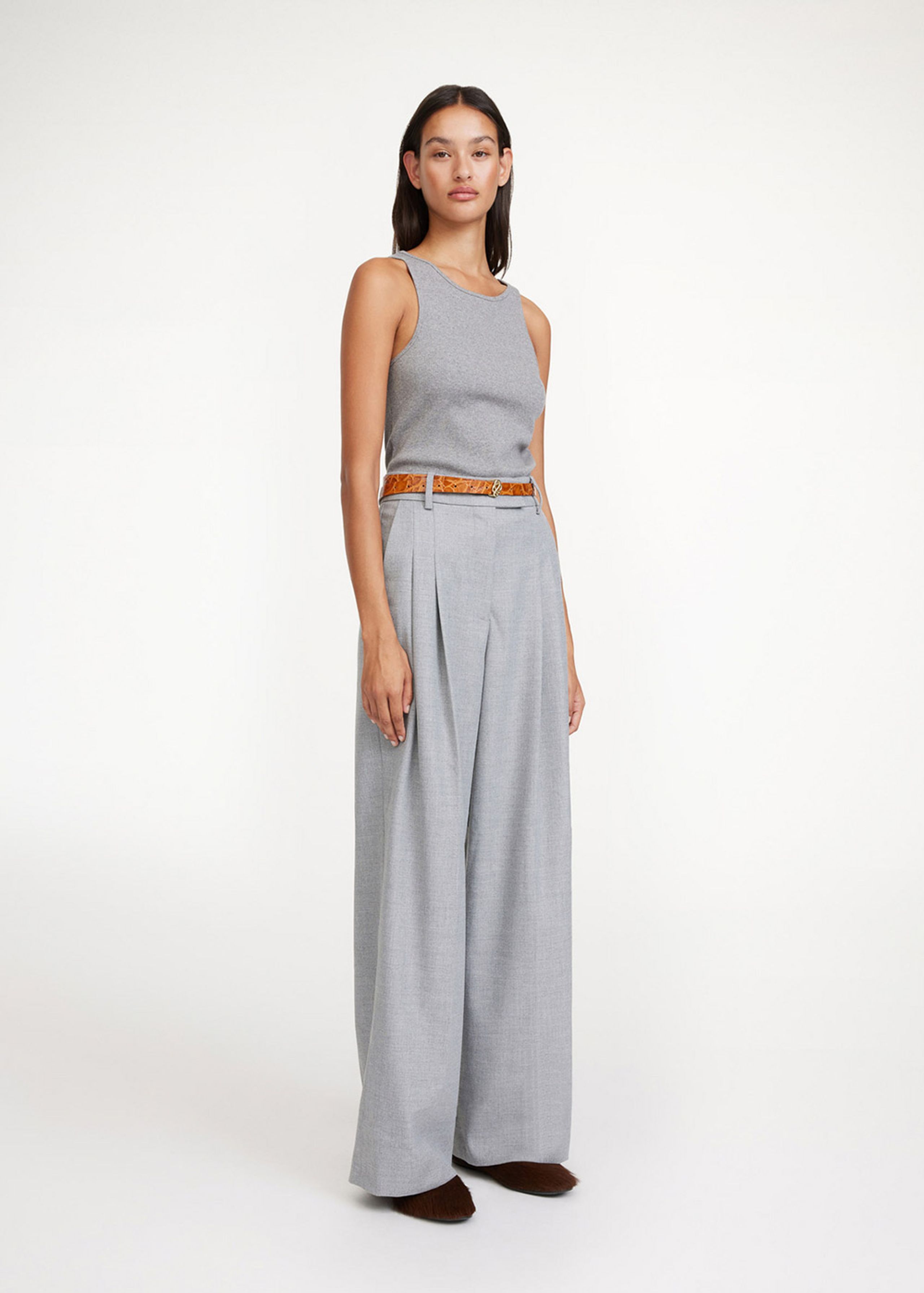 By Malene Birger - Hose - Cymbaria SS24 - Grey Melange