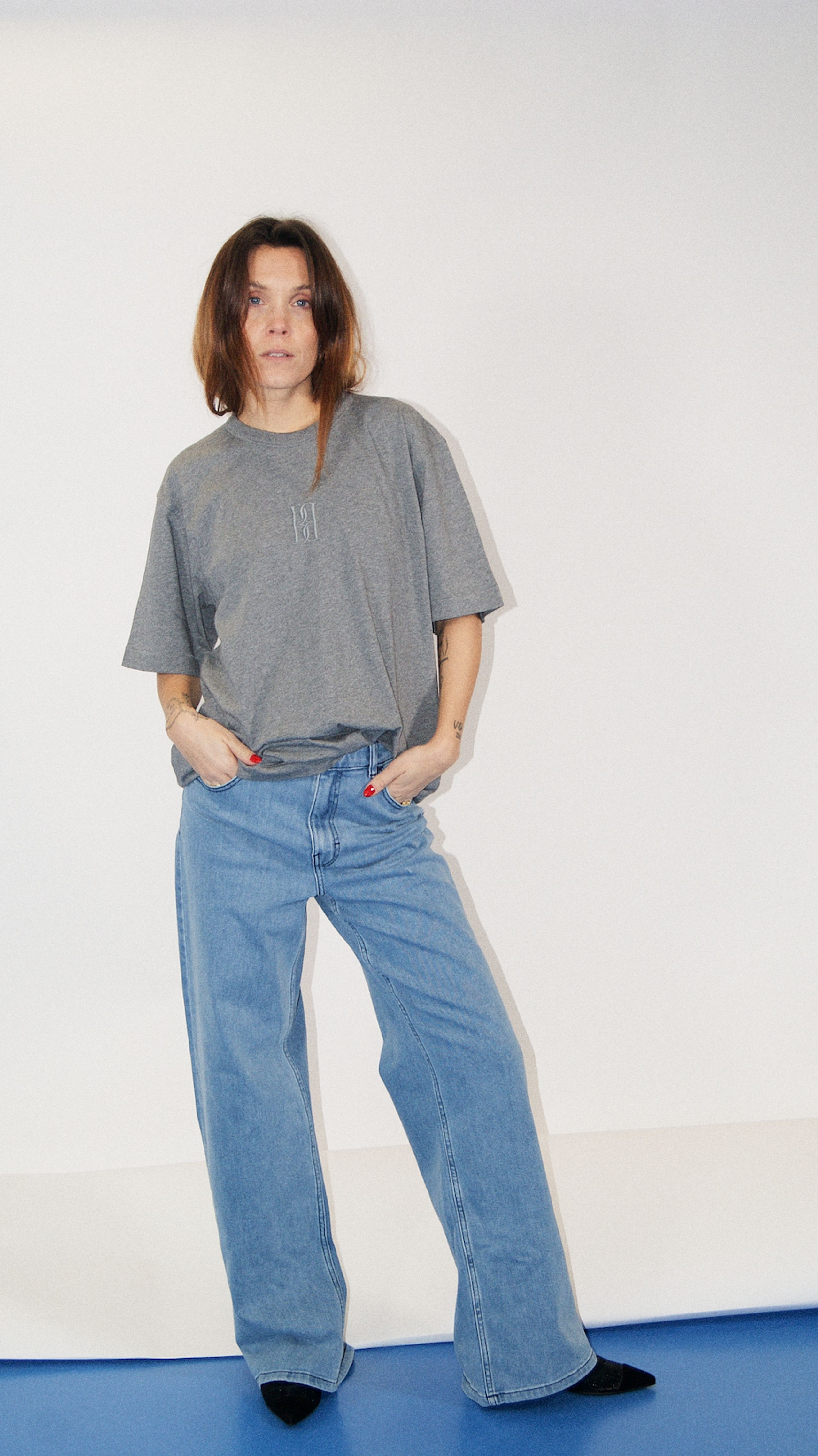 By Malene Birger - T-Shirt - Fayeh - Grey Melange